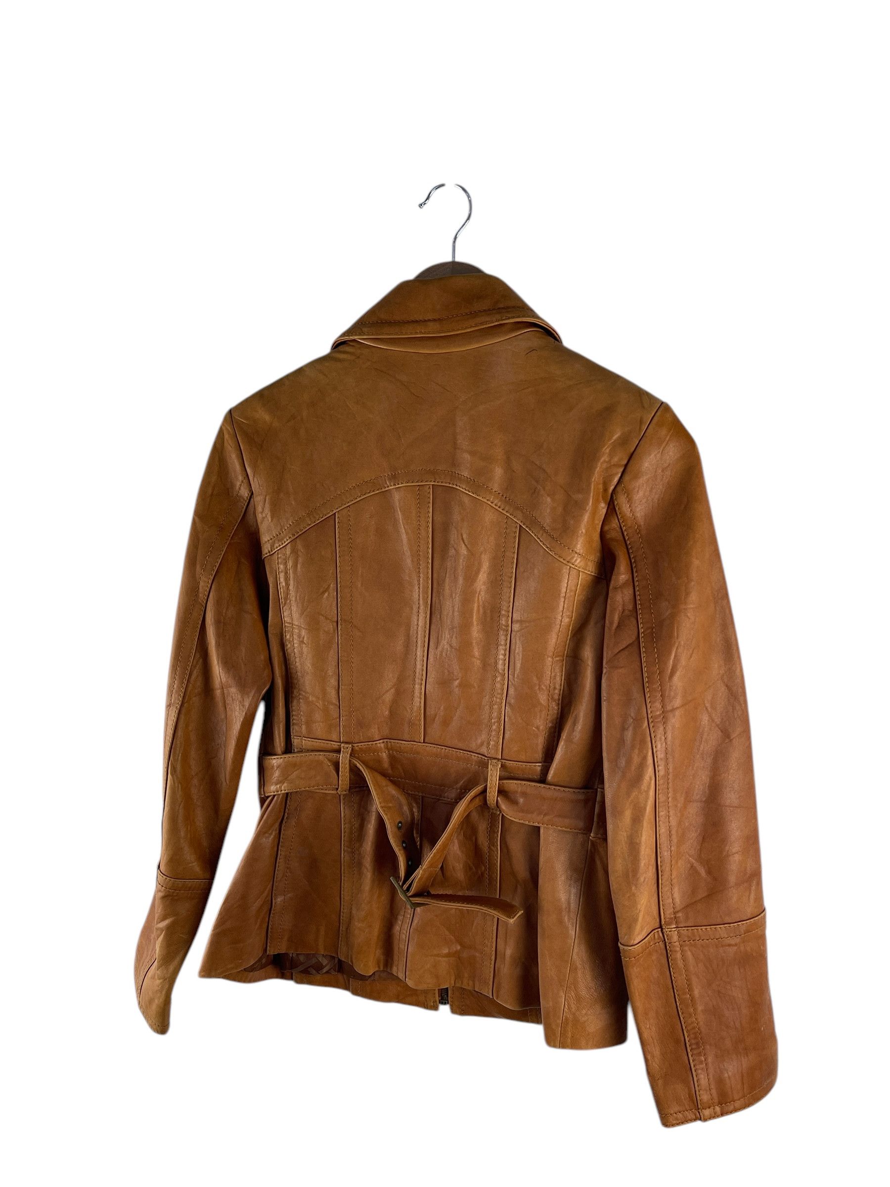 Jones New York Jones New York Leather Racing Jacket Size S / US 4 / IT 40 - 7 Thumbnail