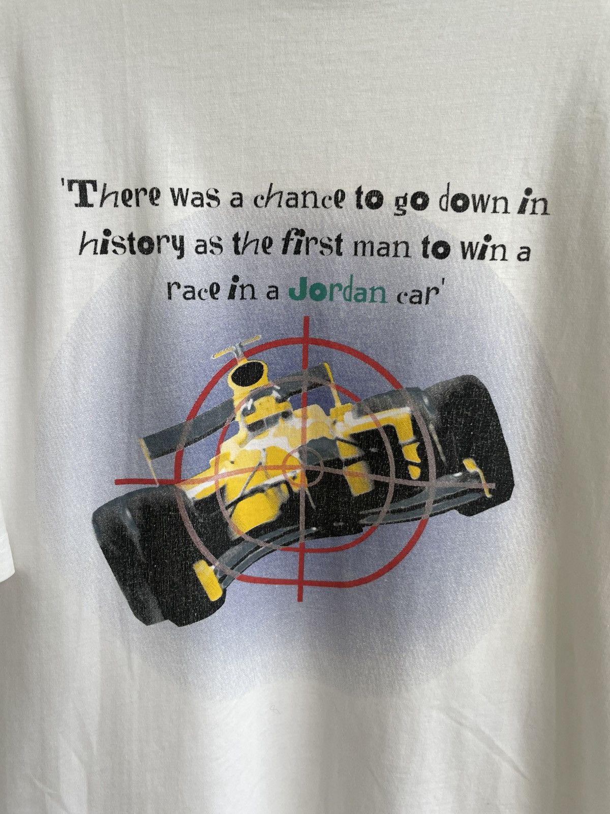 Formula 1 Vintage JORDAN Formula 1 Team T-Shirt 90s F1 Formula Racing Size US XL / EU 56 / 4 - 3 Thumbnail