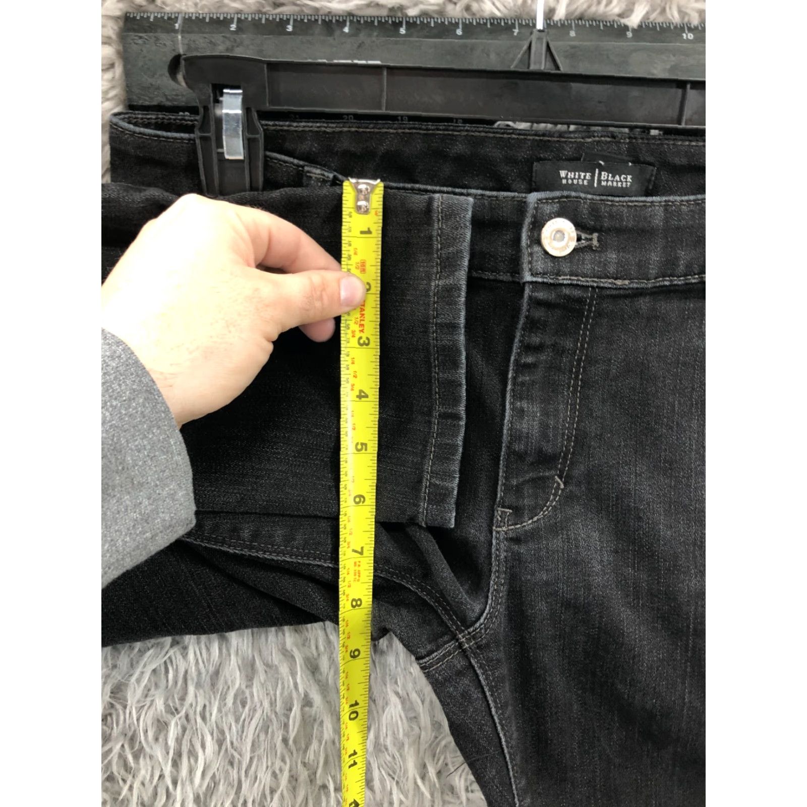 White House Black Market White House Black Market Slim Ankle Jeans Size 8 Womens Dark Wash Black Slimming 5-Pocket Denim Jeans Female Size 30" / US 8 / IT 44 - 4 Thumbnail