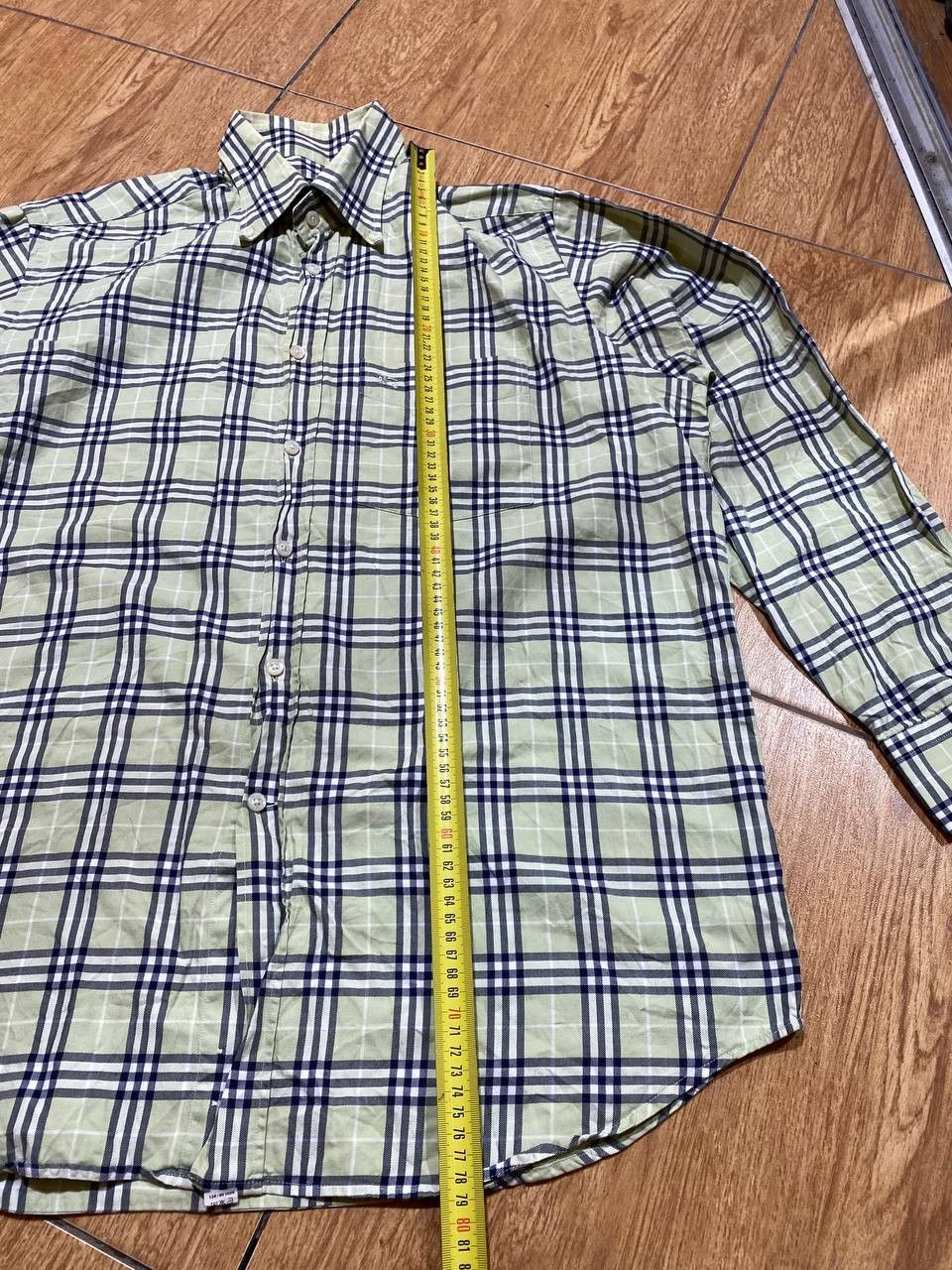 Burberry Burberry London Mens Dress Shirt Plaid Cotton Button Size US XXL / EU 58 / 5 - 11 Thumbnail