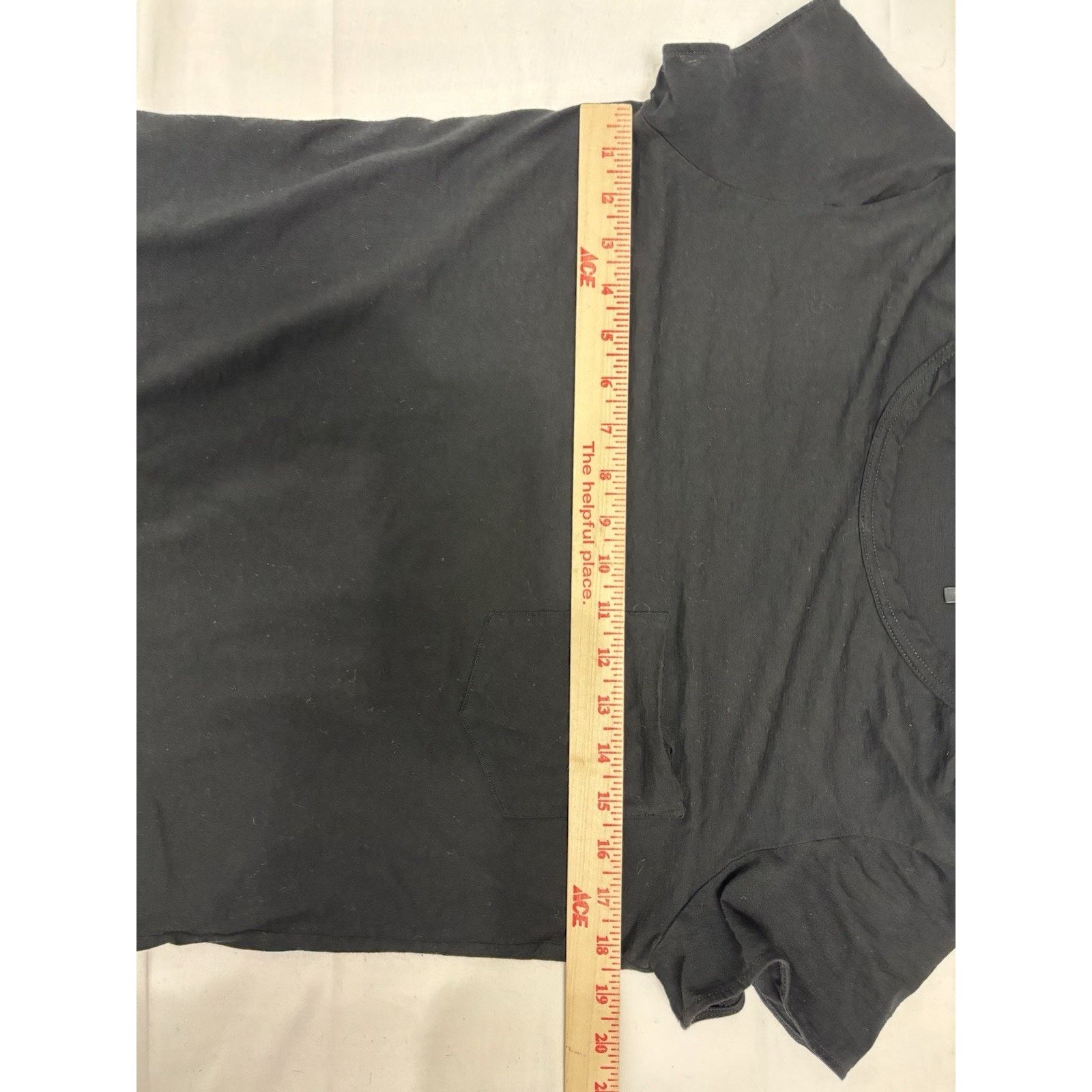 Helmut Lang Helmut Lang Womens S Cotton Cashmere T-Shirt Tunic Top Black Size S / US 4 / IT 40 - 6 Thumbnail