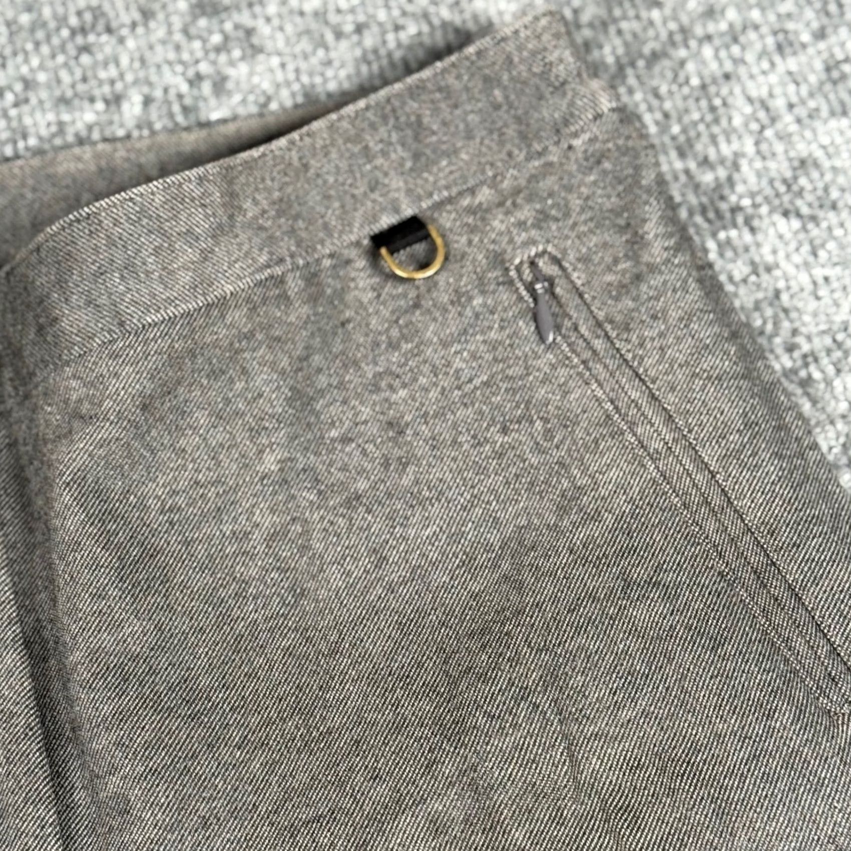 Talbots Talbots Pants Skinny Ankle Gray Women's 8 Stretch Pockets Zip Button Work Casual Knit Mid Rise Inseam 29 in Slim Size 30" / US 8 / IT 44 - 4 Thumbnail