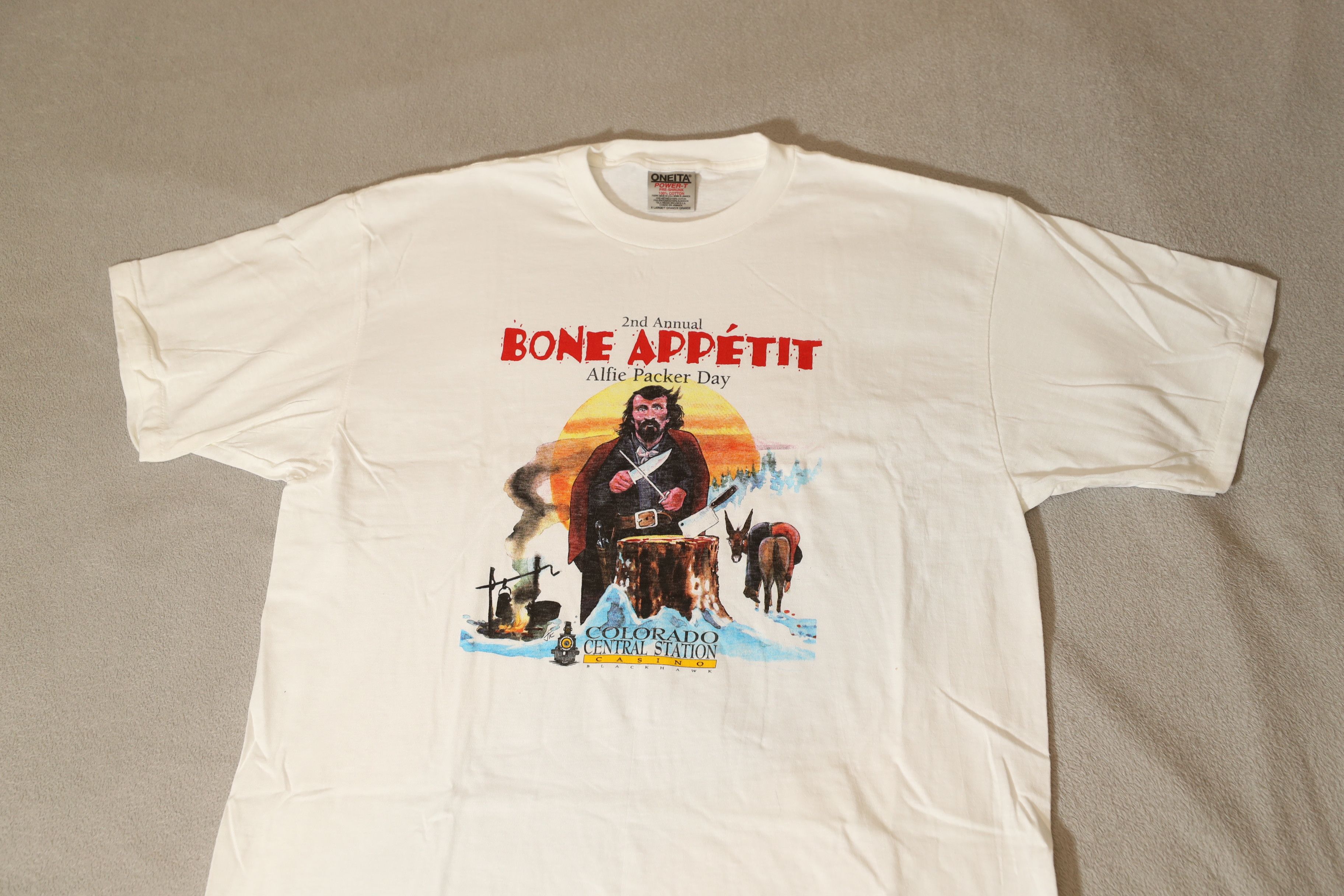 Fruit Of The Loom × Vintage 2nd Annual Alfie Packer Day - Single Stitch (XL) Size US XL / EU 56 / 4 - 3 Thumbnail