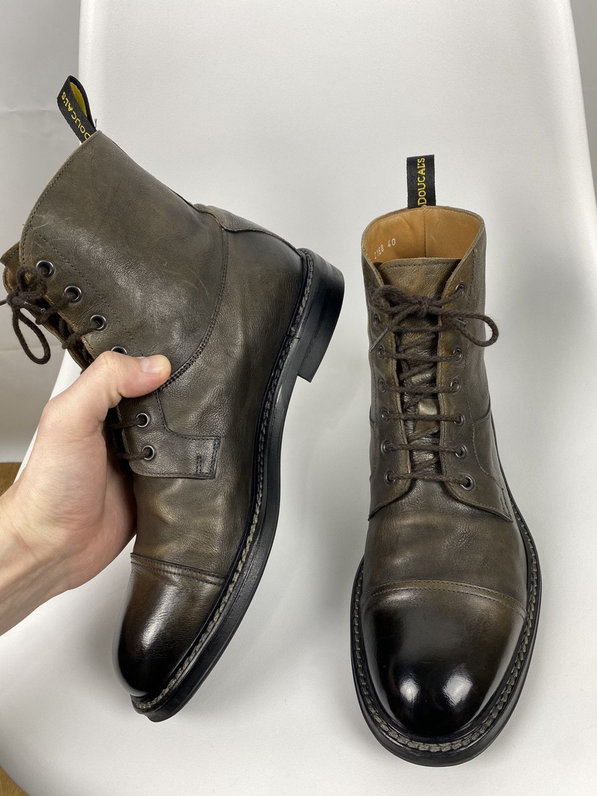 Doucal's Doucal’s Genuine Leather Boots Mens size 40 Handmade Size US 7 / EU 40 - 6 Thumbnail