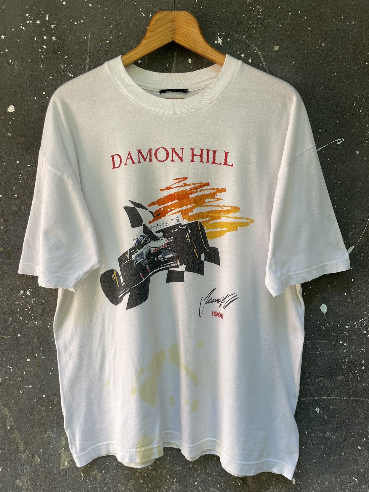 Formula 1 Vintage Damon Hill 1996 World Tour Formula 1 T-Shirt RARE Size US XL / EU 56 / 4 - 3 Thumbnail