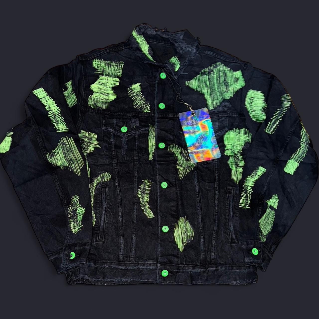 Endless Rose Distressed Cropped Denim Jacket main image 0