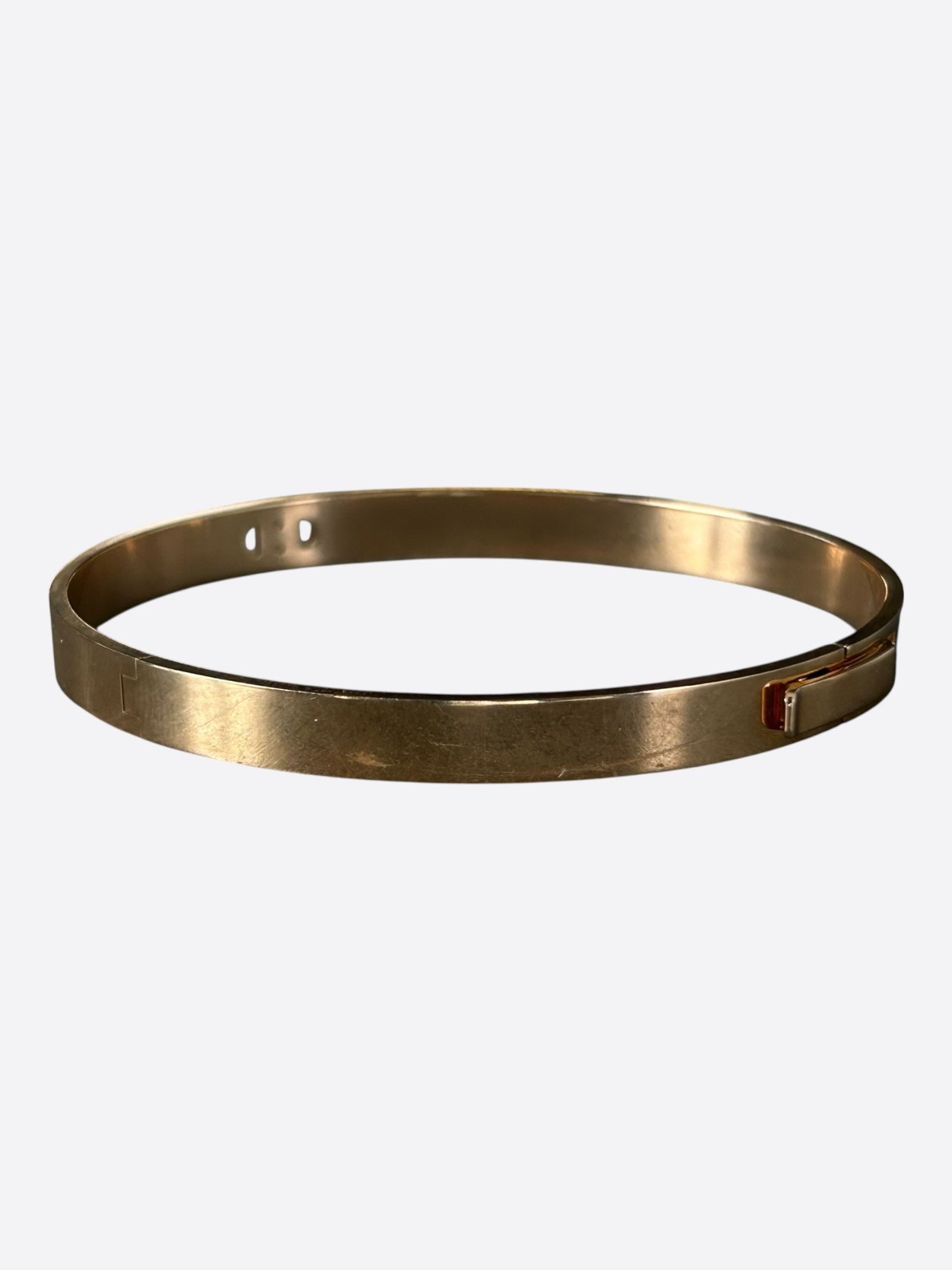 Hermes Hermes Yellow Gold & Diamond H d'Ancre Bracelet Size ONE SIZE - 3 Thumbnail