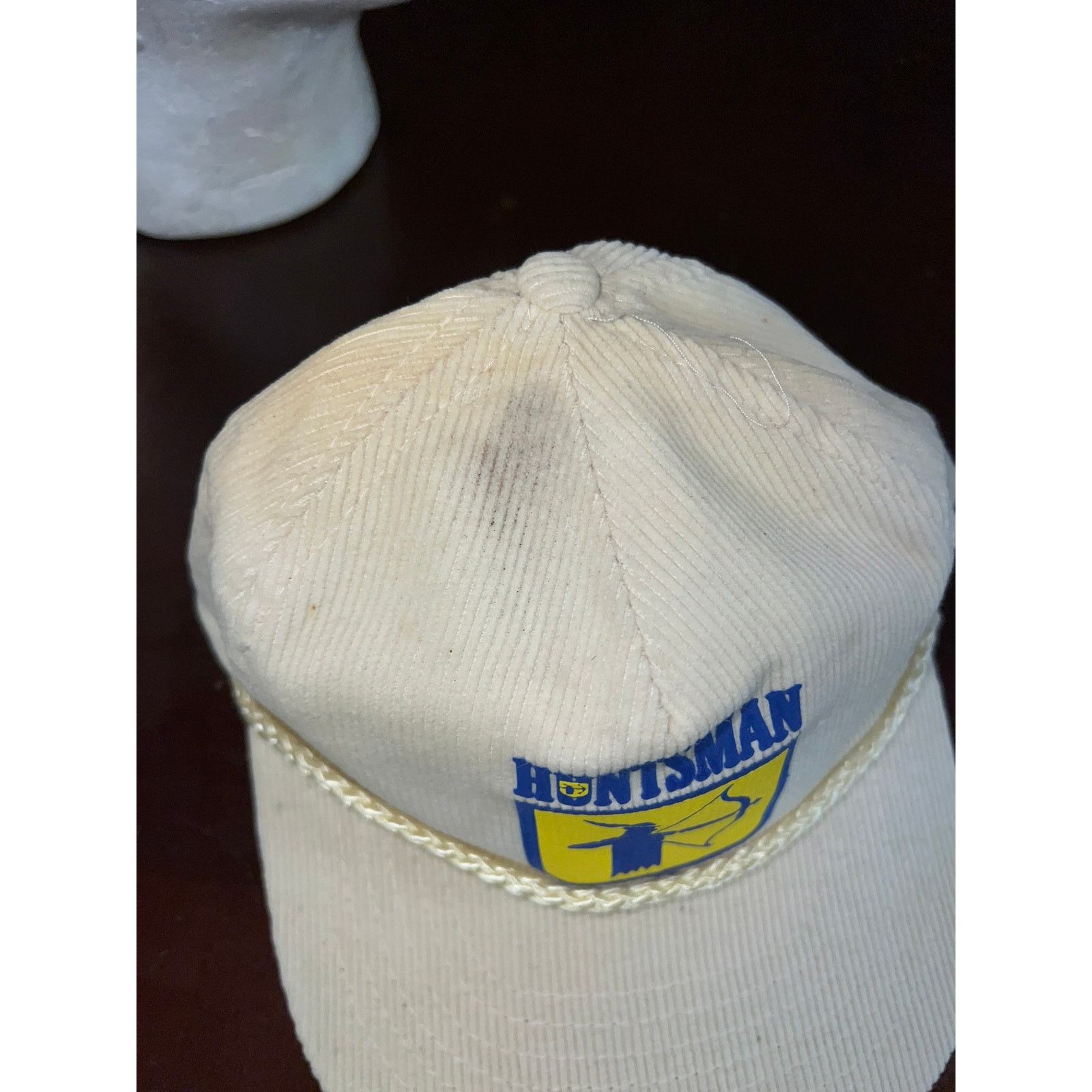 Vintage Vintage Huntsman Snapback Corduroy Cord Hat White 80s VTG OS Size ONE SIZE - 9 Thumbnail
