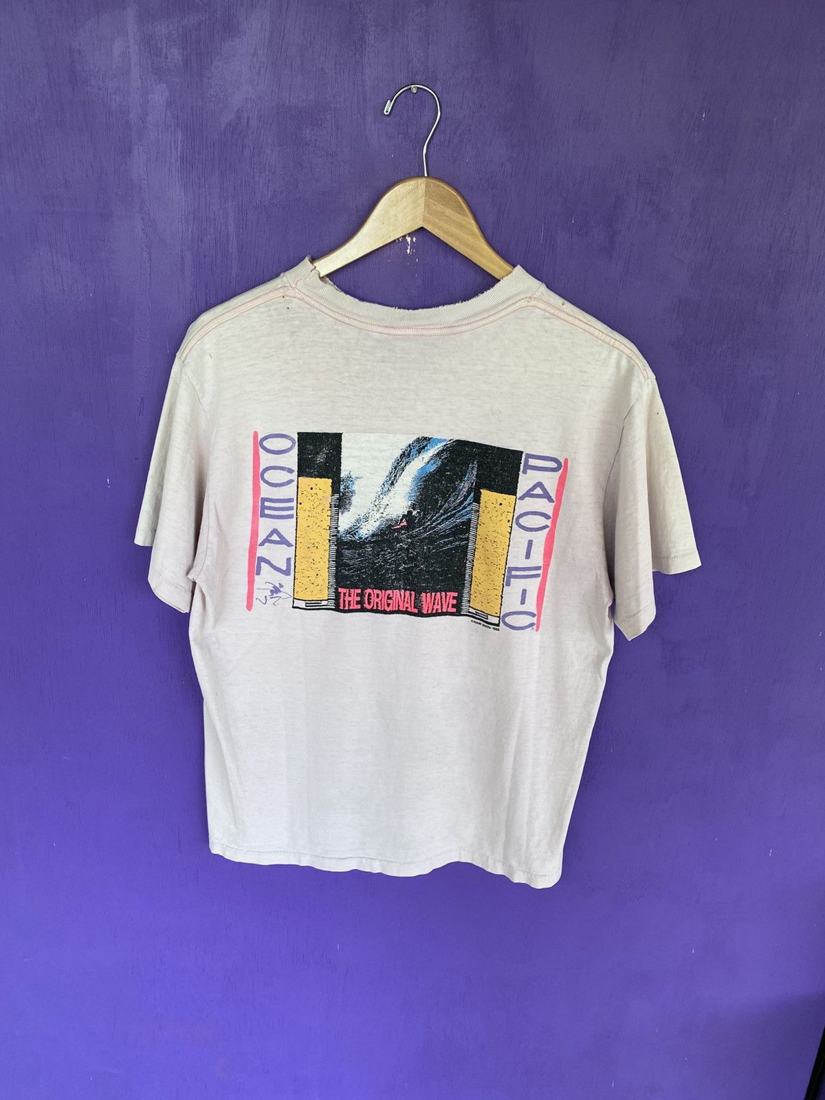Ocean Pacific Vintage 90s Ocean Pacific original wave mullet tee Size US L / EU 52-54 / 3 - 2 Thumbnail
