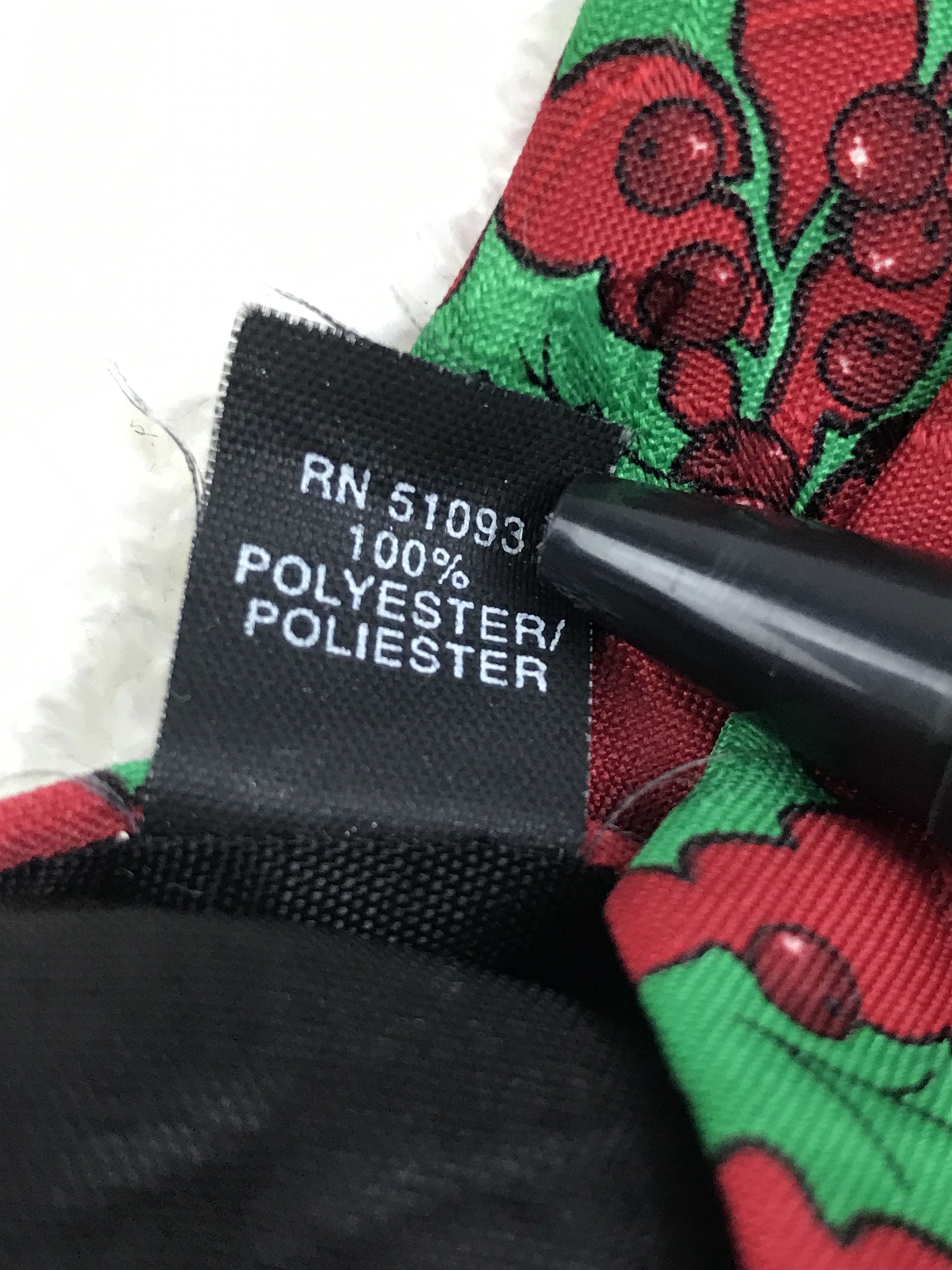 Designer × Vintage Vintage Yule Tie Greetings 100% Polyester Necktie Size ONE SIZE - 7 Thumbnail