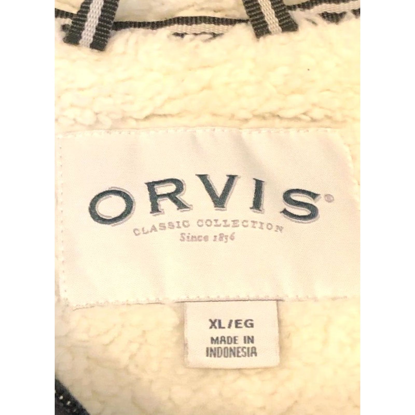 Orvis VINTAGE ORVIS Mens XLarge Olive Green Pullover Sweater 1/4 Zip Sherpa Lining Size US XL / EU 56 / 4 - 4 Thumbnail