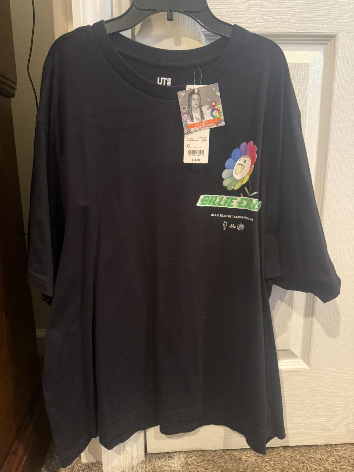 Billie Eilish × Takashi Murakami UNIQLO BILLIE EILISH TAKASHI MURAKAMI BLACK T-SHIRT Size US L / EU 52-54 / 3 - 1 Thumbnail