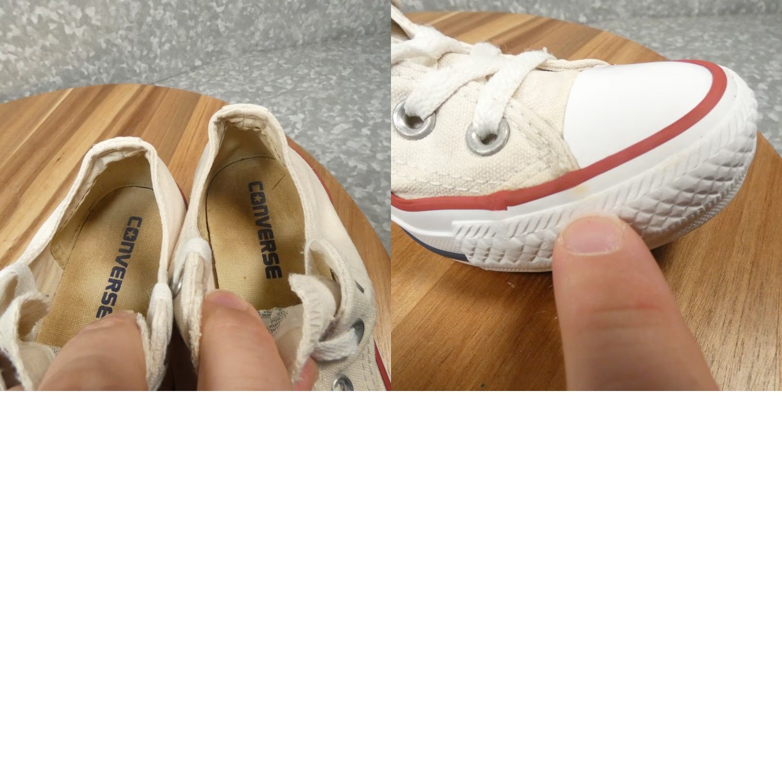 Converse Converse Chuck Taylor All-Star Sneaker Womens 5 White Canvas Low Top W7652 Size XS / US 0-2 / IT 36-38 - 9 Thumbnail