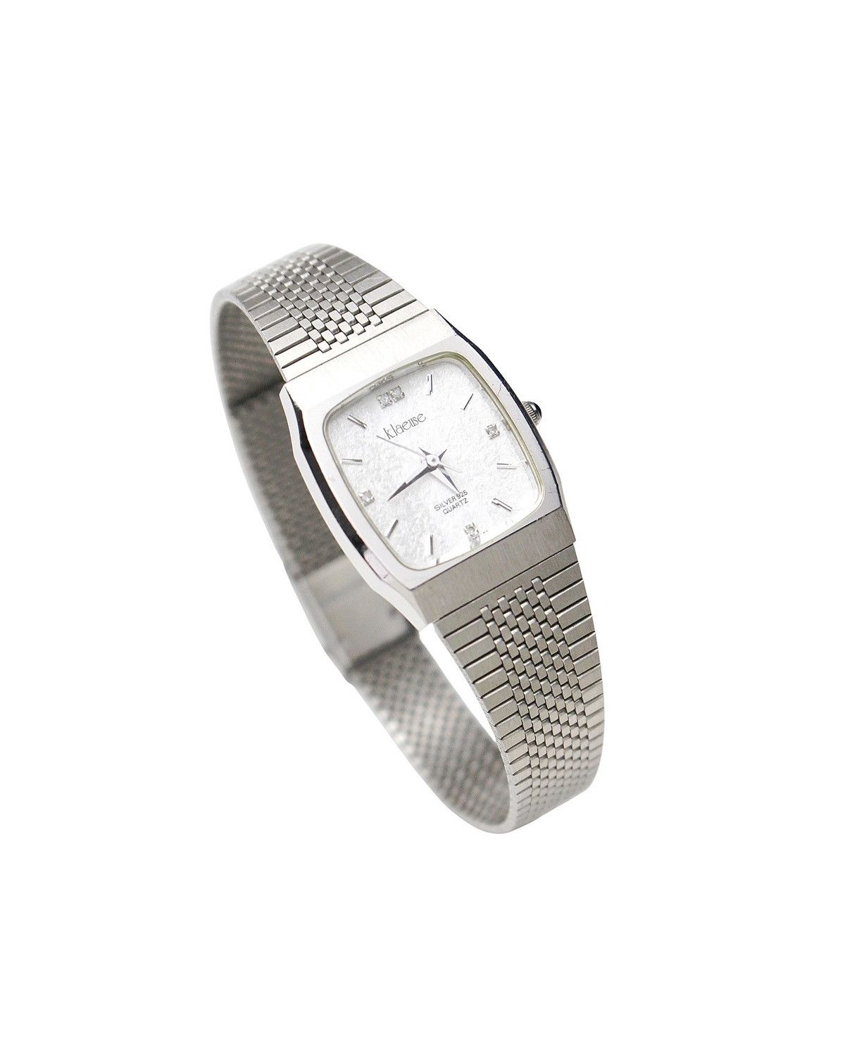 Archival Clothing x Jewelry 1990S Klaeuse Silver 925 Swiss Quartz Watch, Women's