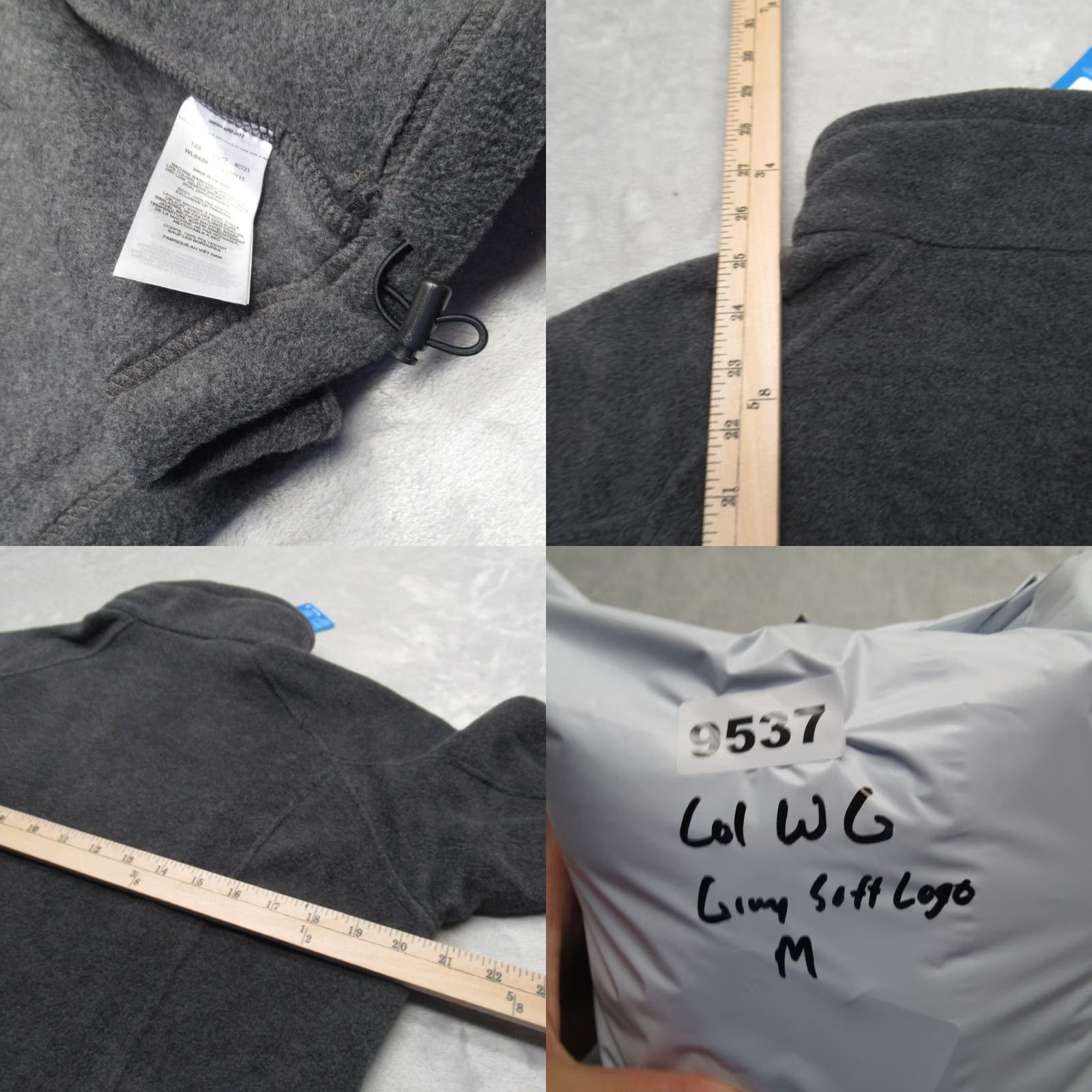 Logo 7 Columbia Jacket Women Large Gray Benton Spring Fleece Full Zip Logo Employee NEW Size L / US 10 / IT 46 - 9 Thumbnail