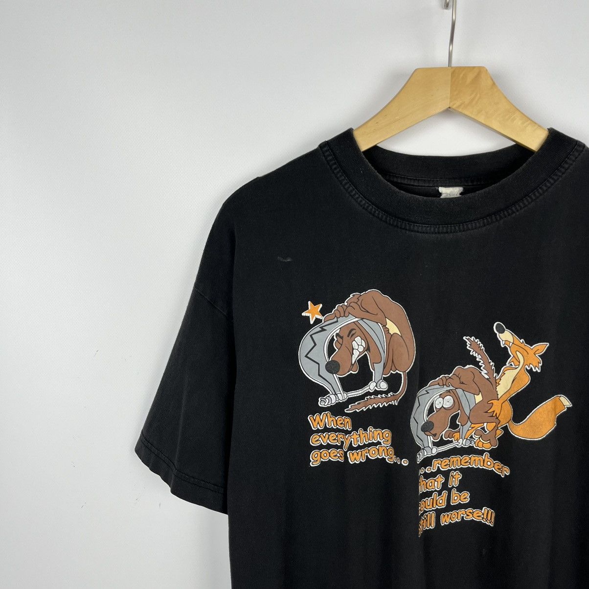 Vintage Vintage Dog in Trap adult humor y2k sex graphic tee 90’s Size US M / EU 48-50 / 2 - 5 Thumbnail
