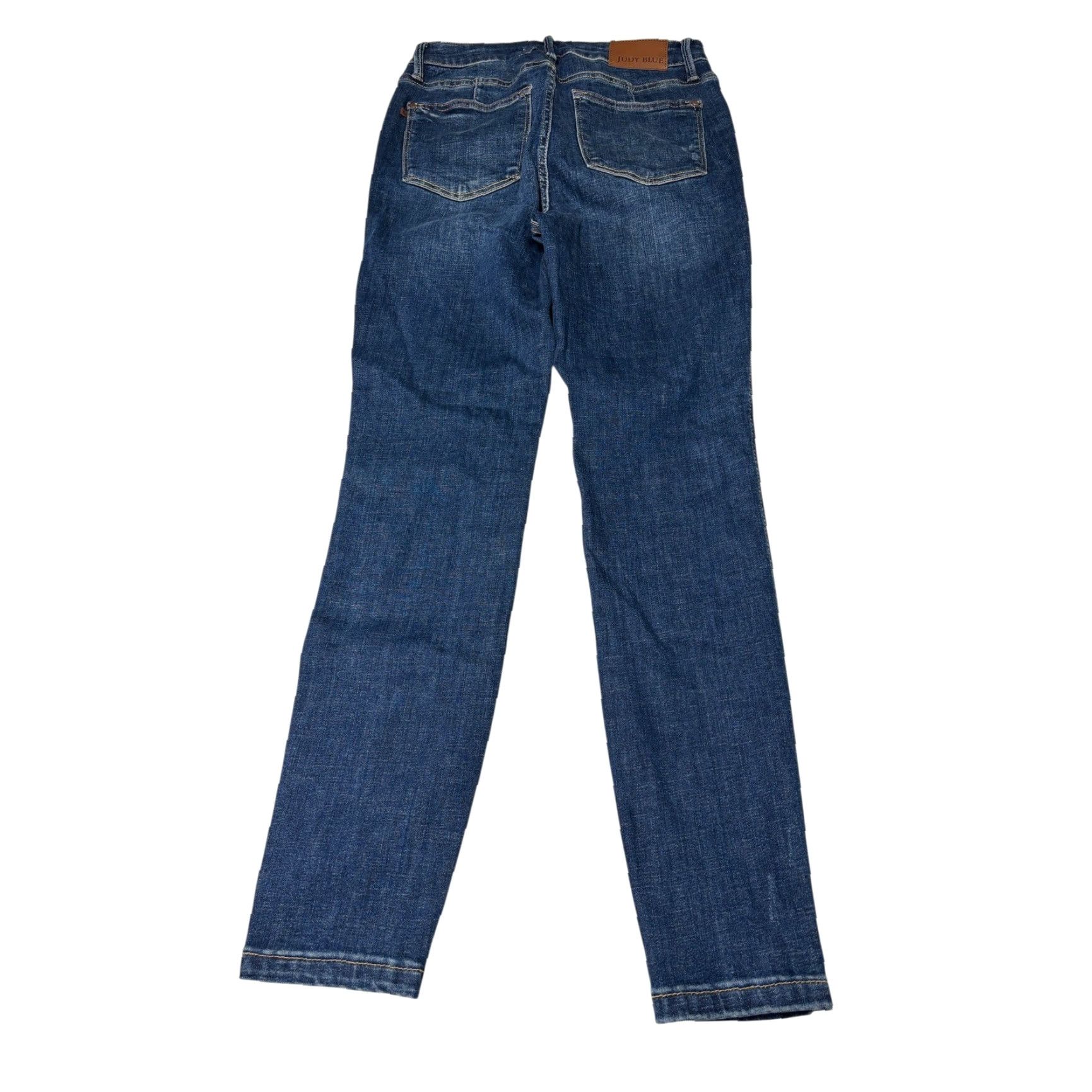 Vintage Judy Blue Jeans Dark Wash 5-Pocket Denim Zip Button Mid Rise 27in Inseam 27.5in L28 Womens Regular Size 27 Stretch Slim Size 27" / US 4 / IT 40 - 7 Thumbnail