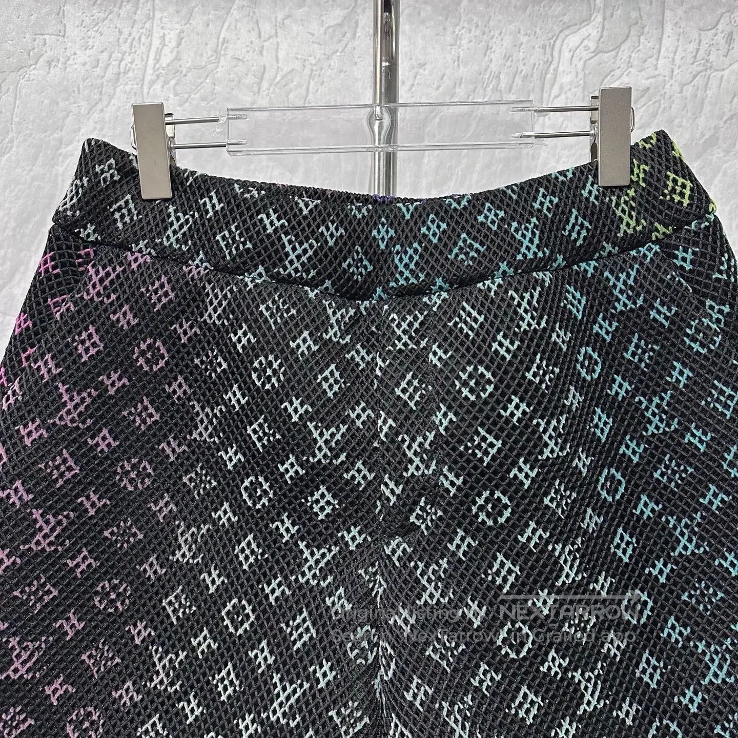 Louis Vuitton Louis Vuitton Tulle Gradient Print Cutout Shorts. Size 39" - 2 Thumbnail