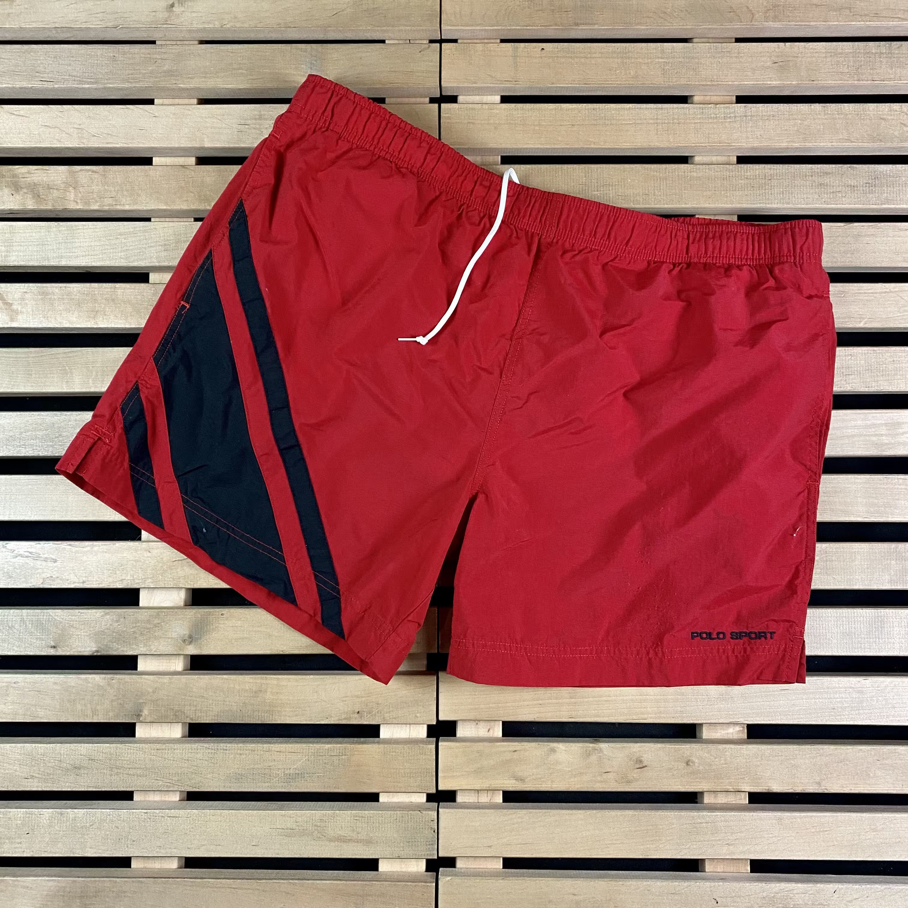 Polo Ralph Lauren × Ralph Lauren × Vintage Mens Shorts Polo Sport Ralph Lauren Vintage Size L Size US 34 / EU 50 - 1 Thumbnail