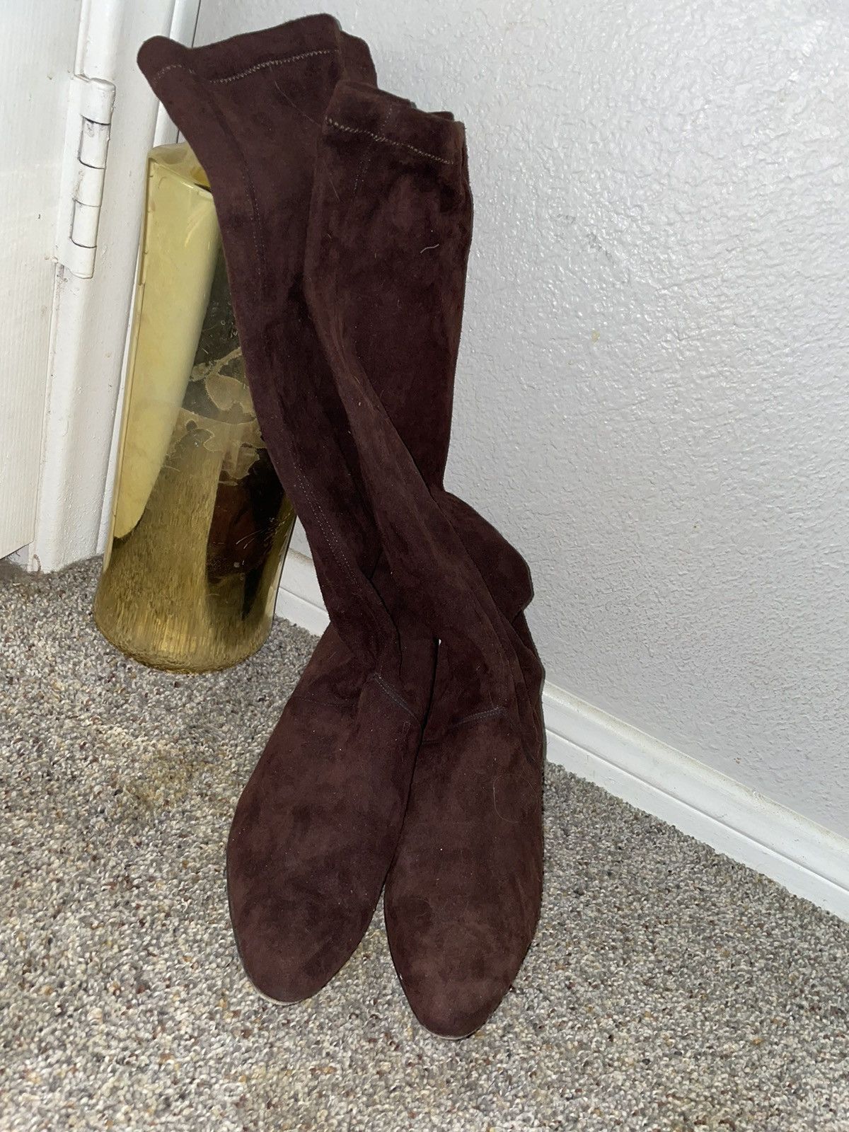 Oscar De La Renta Brown Suade Oscar De La Renta heeled womens boots US size 8 Size US 8 / IT 38 - 1 Thumbnail