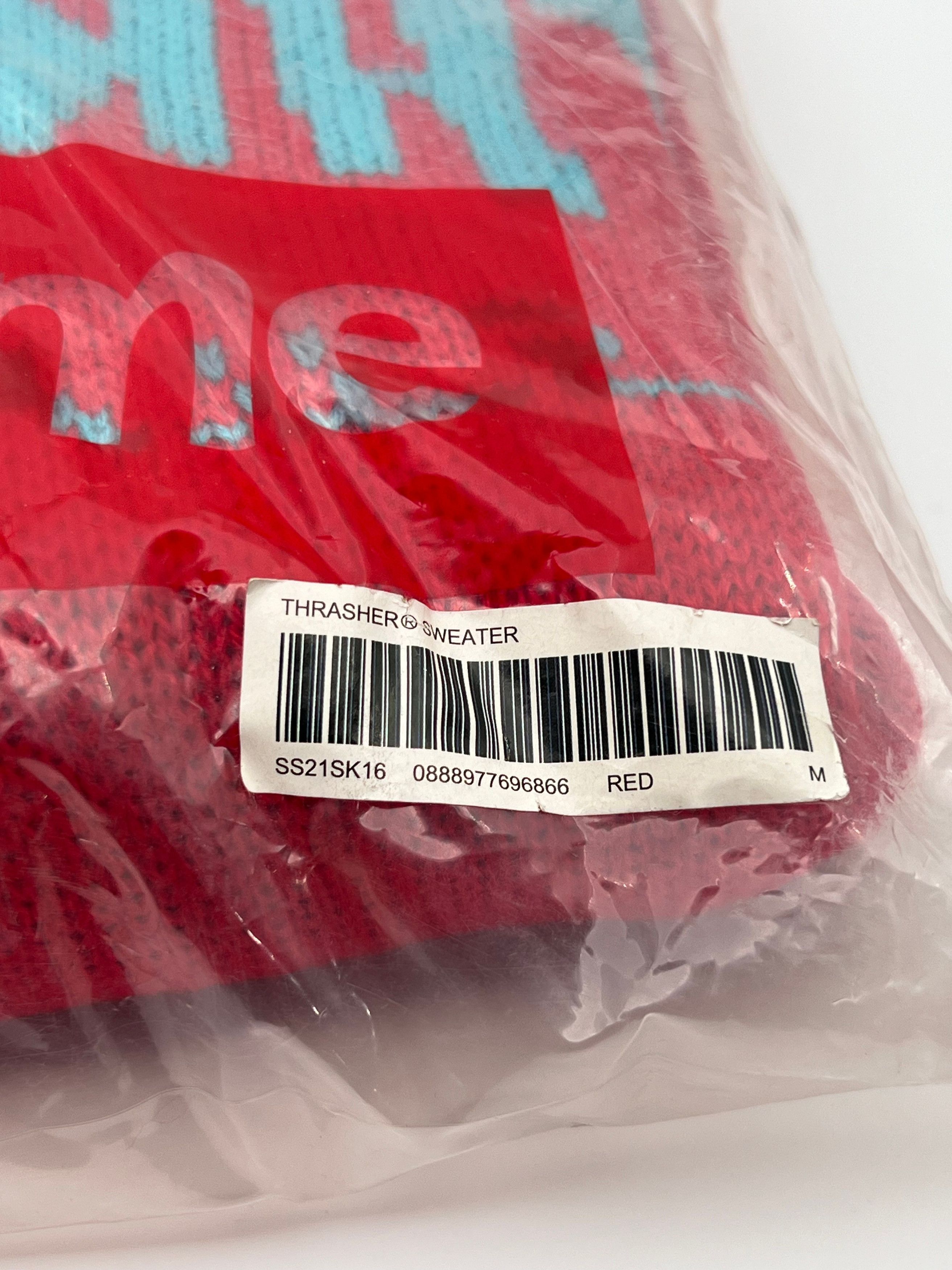 Supreme × Thrasher Brand New* Supreme®/Thrasher® Sweater FW21 Size US M / EU 48-50 / 2 - 3 Thumbnail