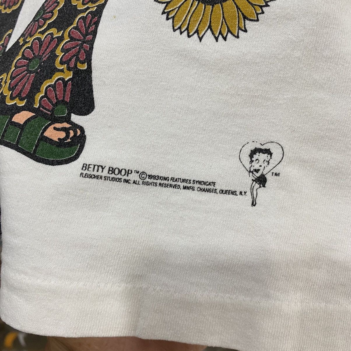 Cartoon Network Vintage Betty Boop Big print 90 single stitch Rare Sunflower Size US M / EU 48-50 / 2 - 8 Thumbnail