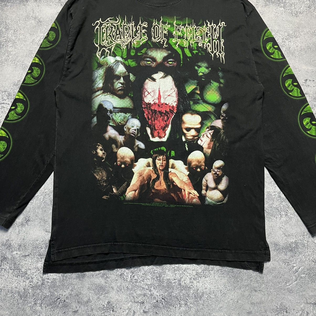 Band Tees Vintage 1999 Cradle Of Filth Canvas For A Lick Of Pain Size US XL / EU 56 / 4 - 3 Thumbnail