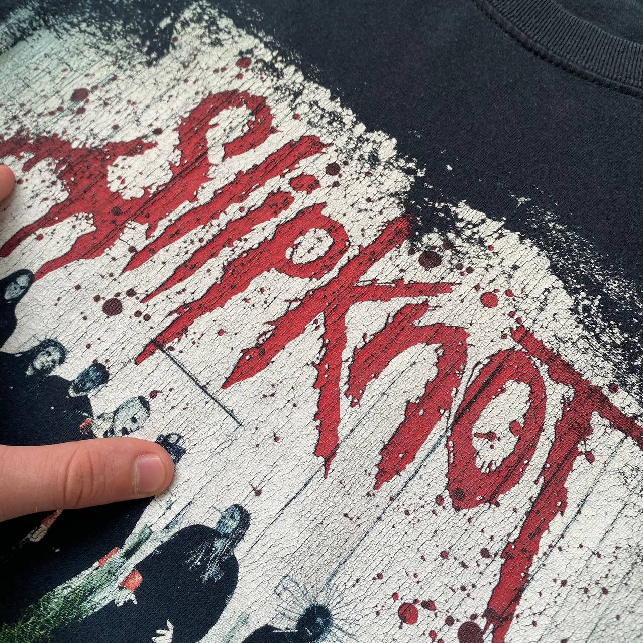 Band Tees × Vintage Vintage big logo slipknot tee shirts all hope is gone Size US XL / EU 56 / 4 - 3 Thumbnail