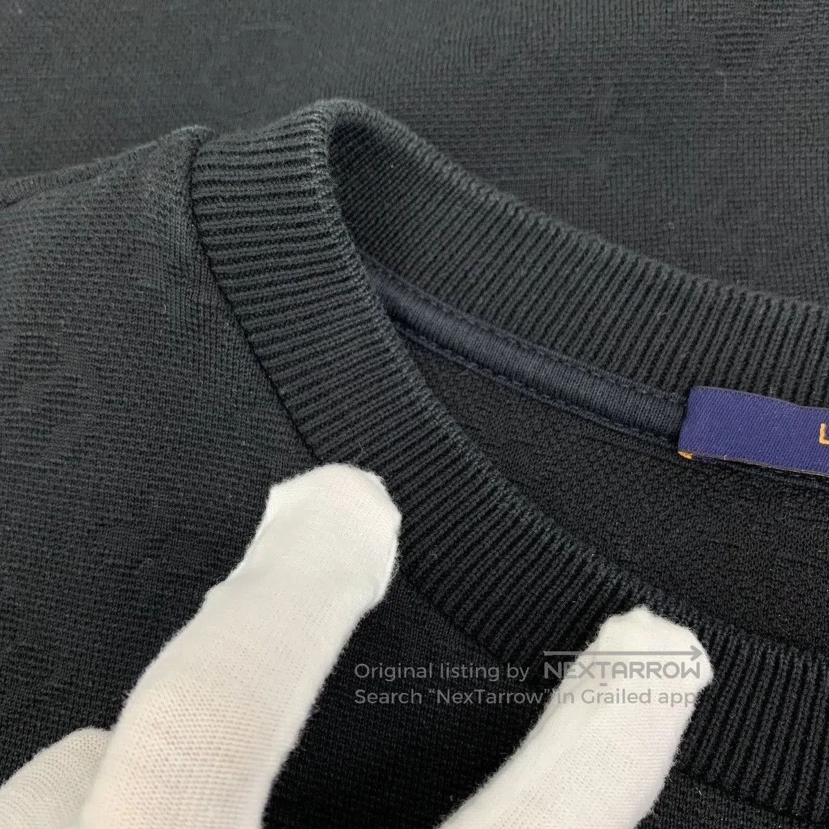 Louis Vuitton Black Short Sleeve Textured Shirt with Pocket. Size US XS / EU 42 / 0 - 8 Thumbnail