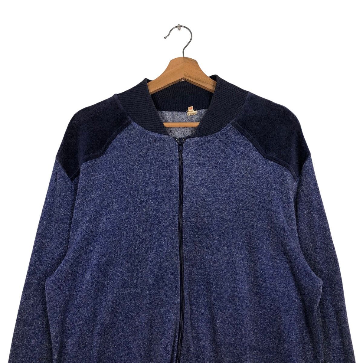 Japanese Brand 📌Vintage Velvet Jacket Made in Western Germany Opti Zipper Size US M / EU 48-50 / 2 - 5 Thumbnail