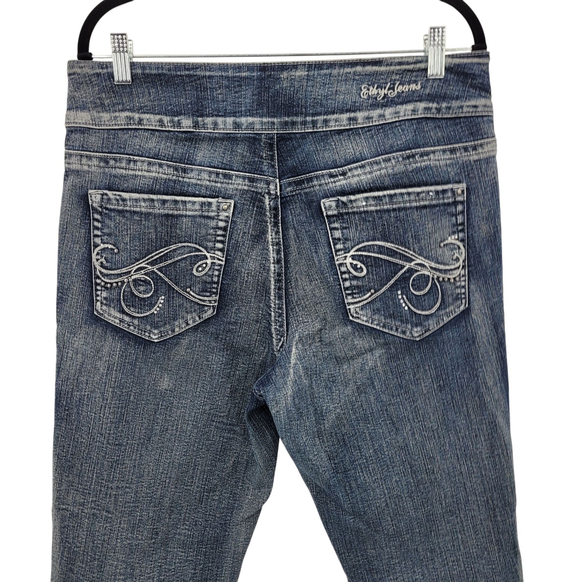 Other Ethyl Classic Womens Stretch Denim Jeans Sz 14 Mid-Rise Slim Size 36" / US 14 / IT 50 - 8 Thumbnail