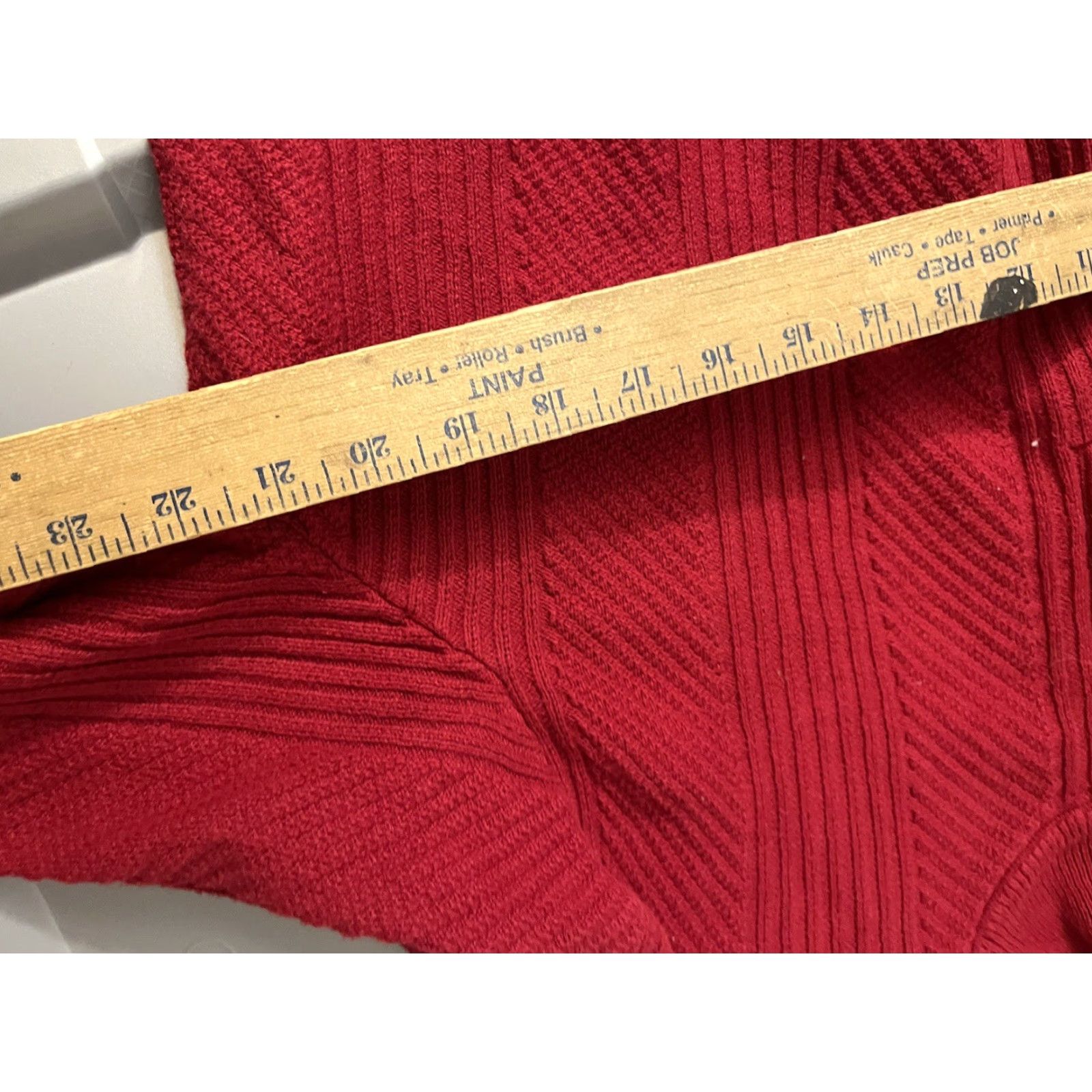 Calvin Klein Calvin Klein Men's Sweater 1/4 Zip Mock Neck Large Red Ribbed Men's Size US L / EU 52-54 / 3 - 5 Thumbnail