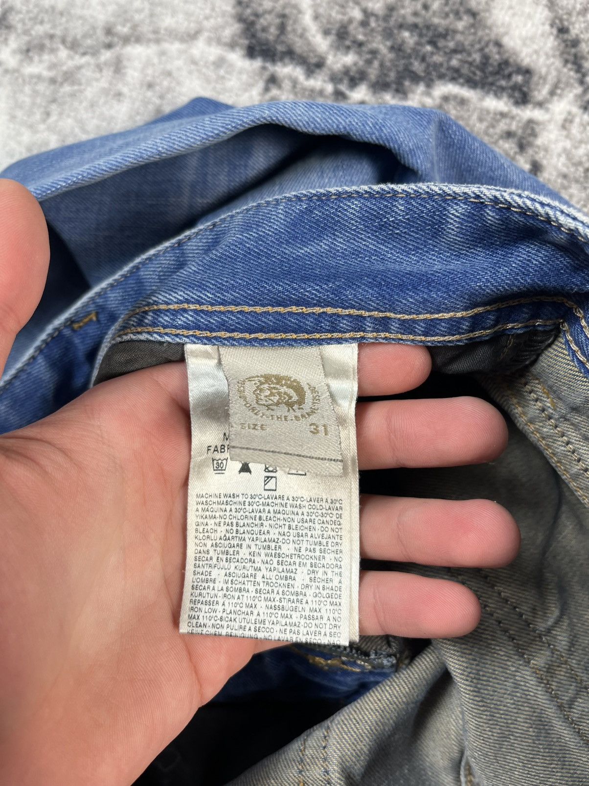 Diesel Diesel Larkee Regular Straight Jeans Tag 31 Fit 34 Size US 31 - 8 Thumbnail