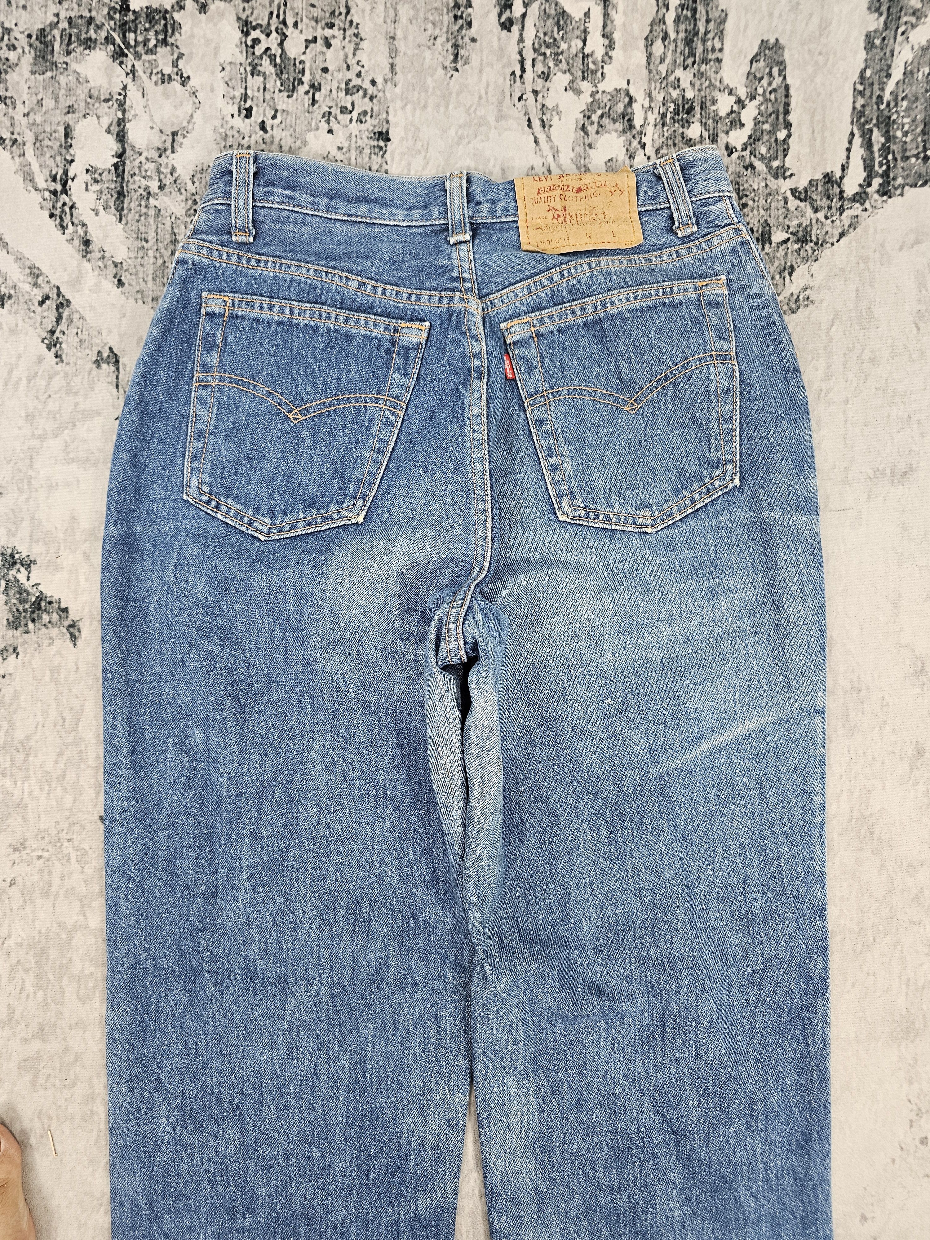 Levi's Vintage Clothing Vintage LEVIS 17501 Carrot Cut Moms Blue Jeans L0458 Size US 27 - 9 Thumbnail
