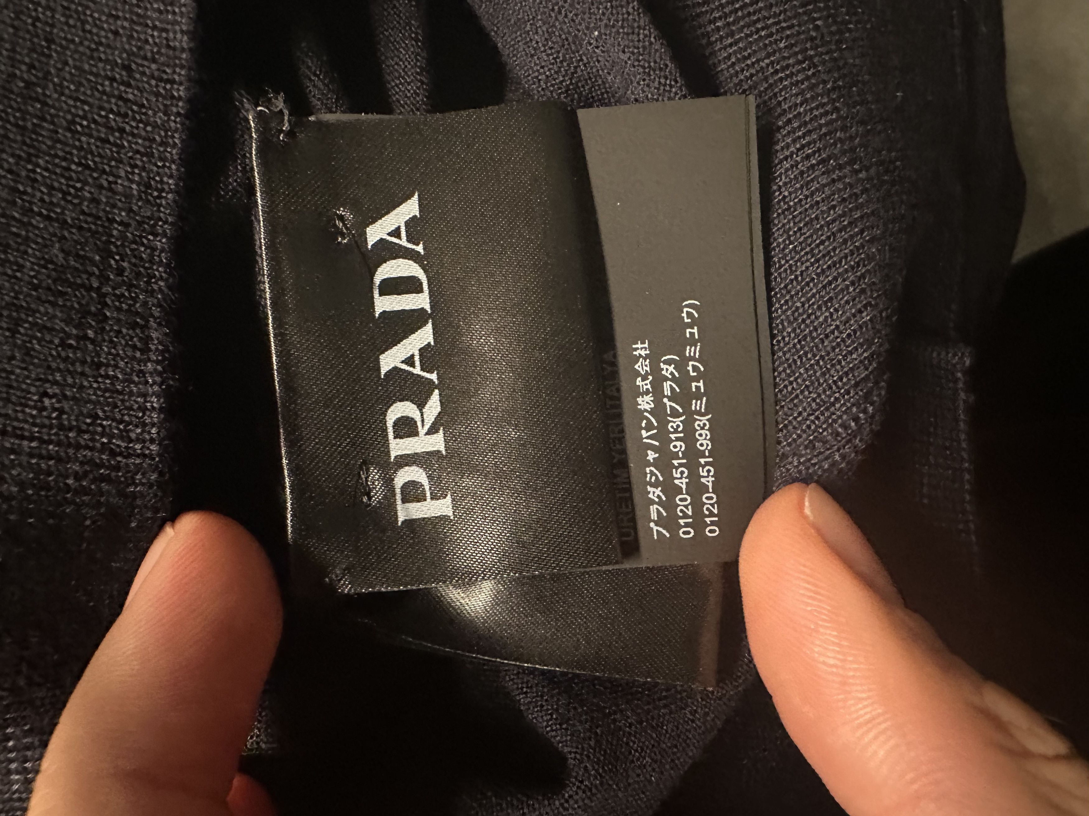Prada Midnight Blue Wool Sweater Size US M / EU 48-50 / 2 - 12 Thumbnail