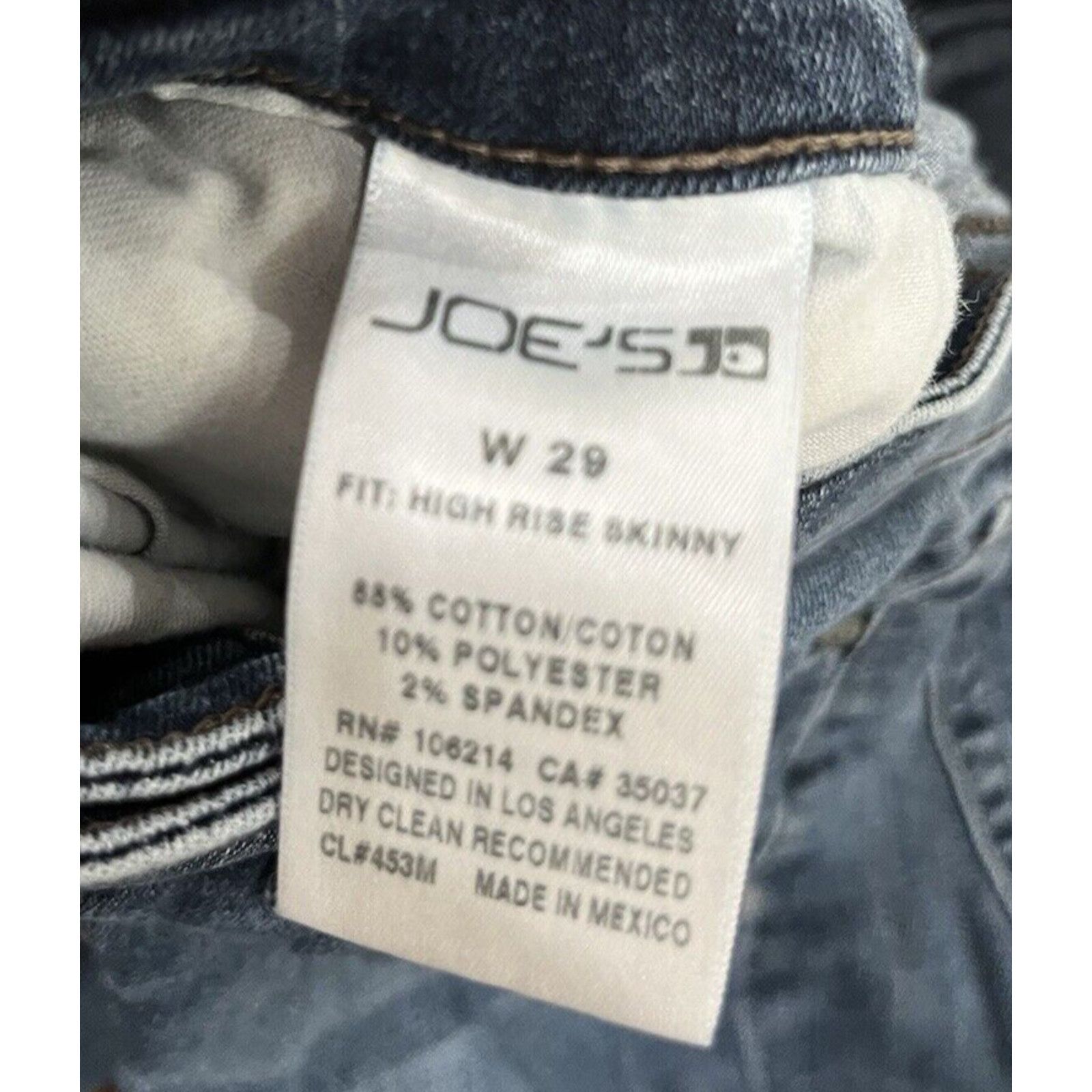Joe's Joe's Jeans ALLISON High rise Skinny Ankle Size 29 RN 106214 Size 29" - 4 Thumbnail