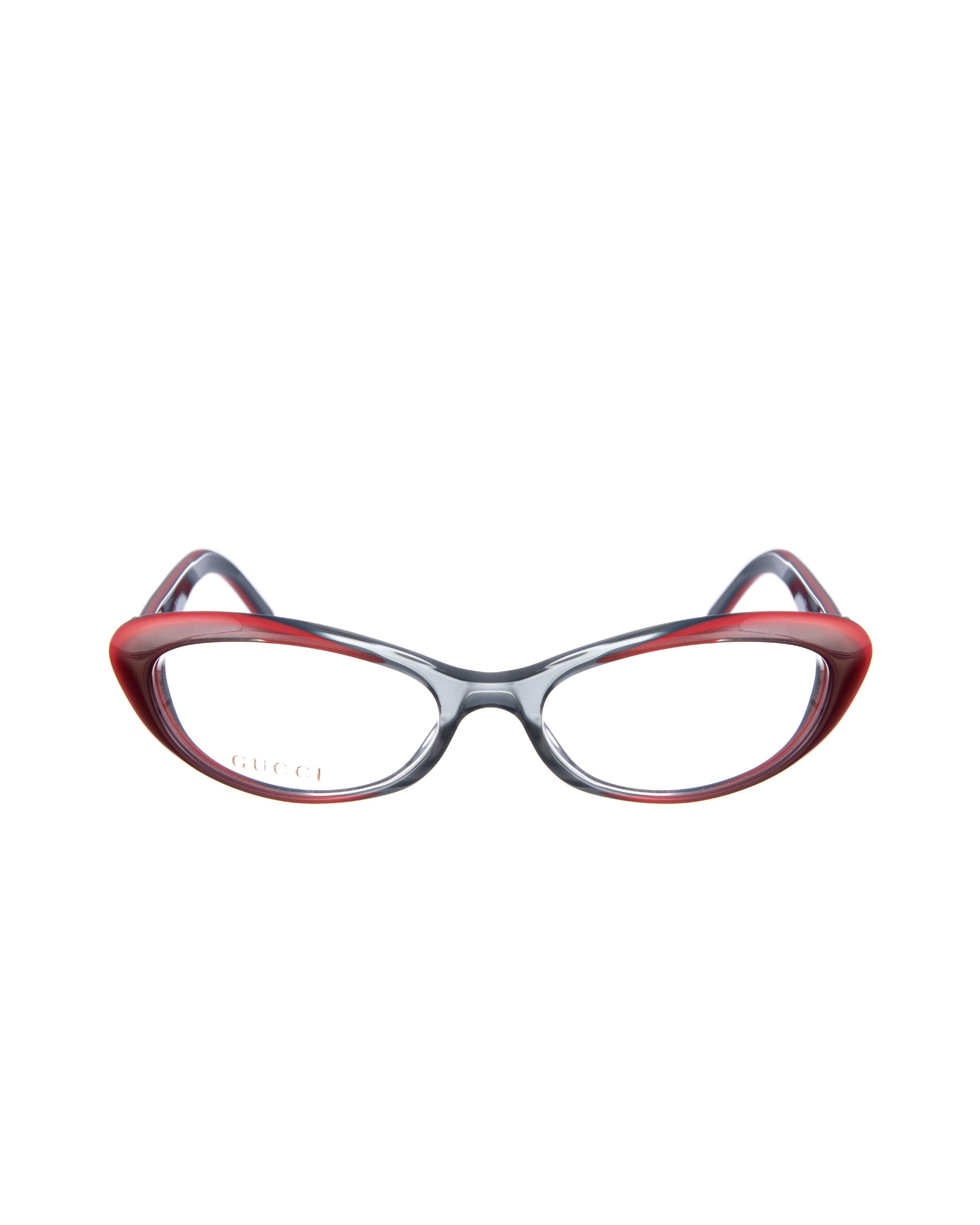 Gucci Gucci 00s Black & Red Cat Eye Glasses with Crystal Hearts Size ONE SIZE - 2 Thumbnail