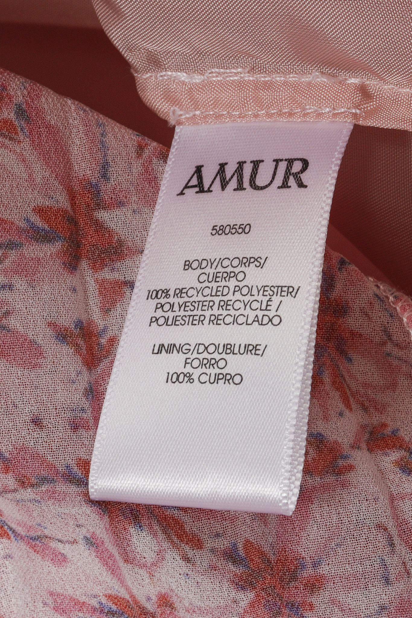 Amur Amur Paisley Pink Floral Pleated Tiered Midi Skirt Size 26" / US 2 / IT 38 - 9 Thumbnail