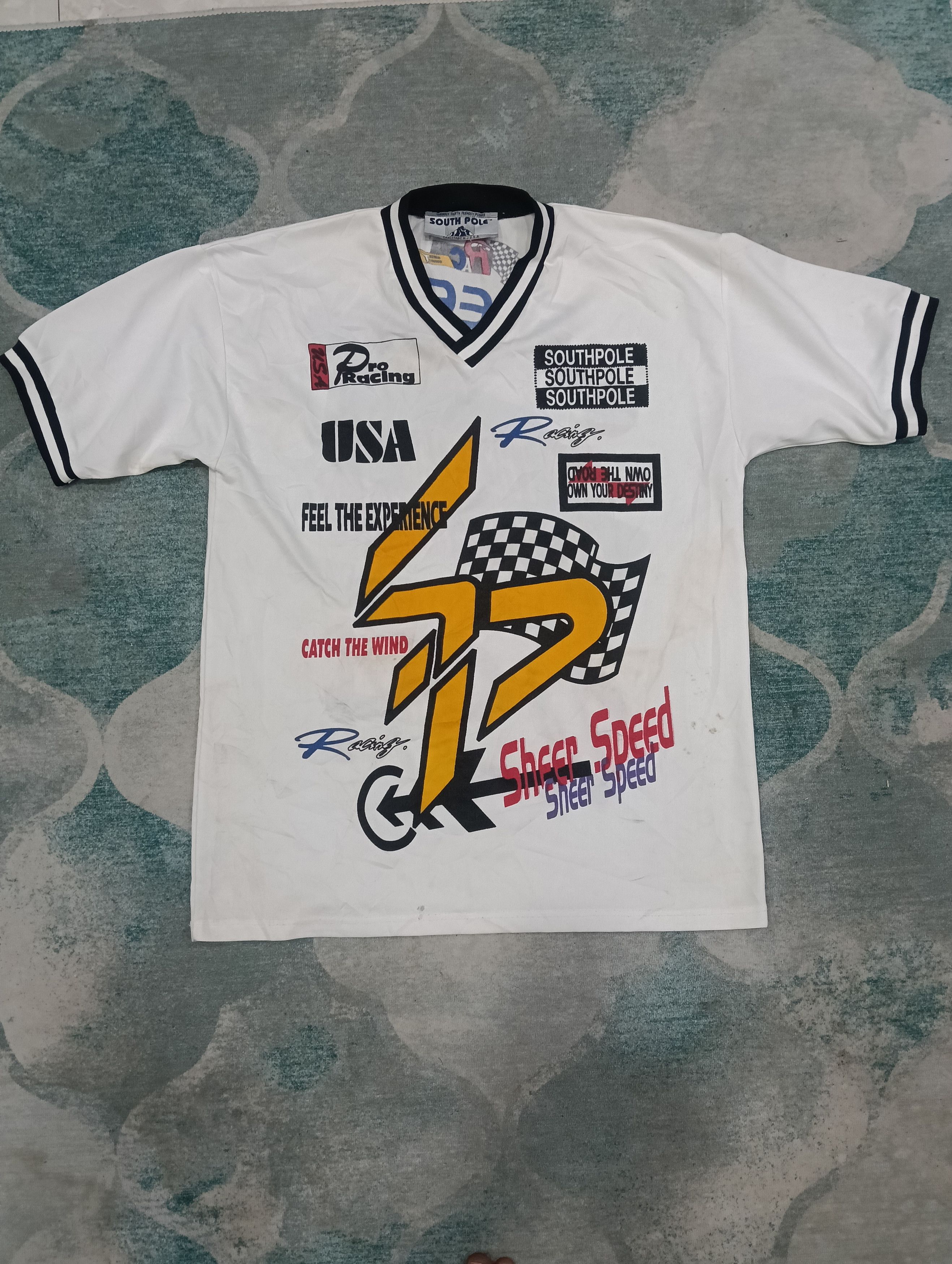 Southpole ⚡Rare South Pole Racing Shirt Jersey⚡ Size US XXL / EU 58 / 5 - 1 Thumbnail