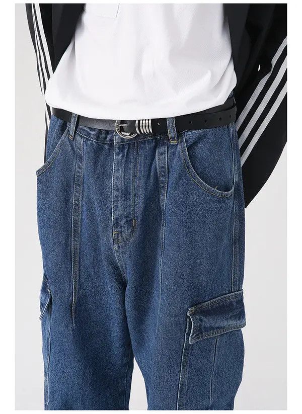 Japanese Brand Midori x Yuka Street Wash Vintage Pocket Cargo Loose Jeans Size US 32 / EU 48 - 5 Thumbnail