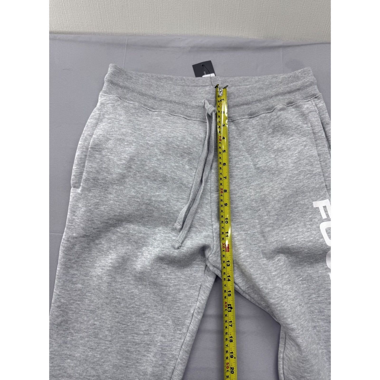 French Connection FCUK Grey Activewear Sweatpants Men L Relaxed Tapered Size US 33 - 6 Thumbnail