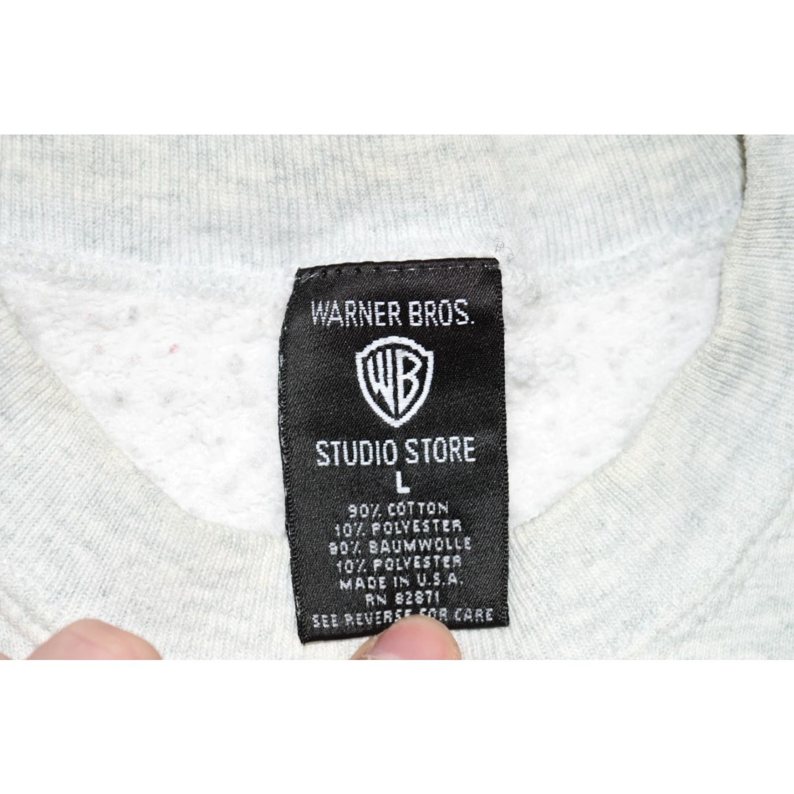 Vintage VINTAGE WARNER BROS LOONEY TUNES GRAPHIC SWEATSHIRT CREWNECK MEN'S SIZE L HEATHER GREY 90s Size US L / EU 52-54 / 3 - 6 Thumbnail