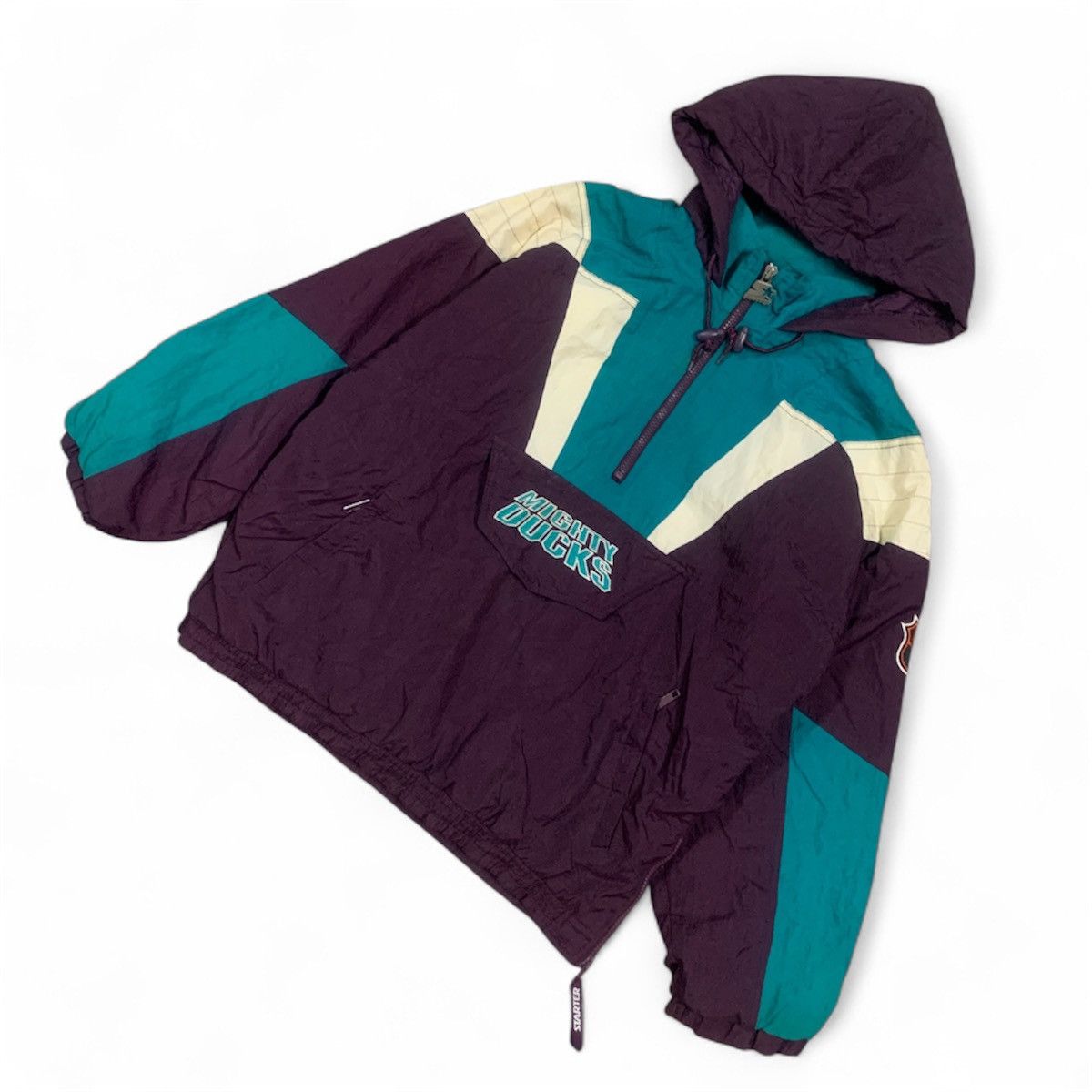 Starter Vtg 90's Mighty Ducks of Anaheim NHL Starter Jacket Size US L / EU 52-54 / 3 - 4 Thumbnail