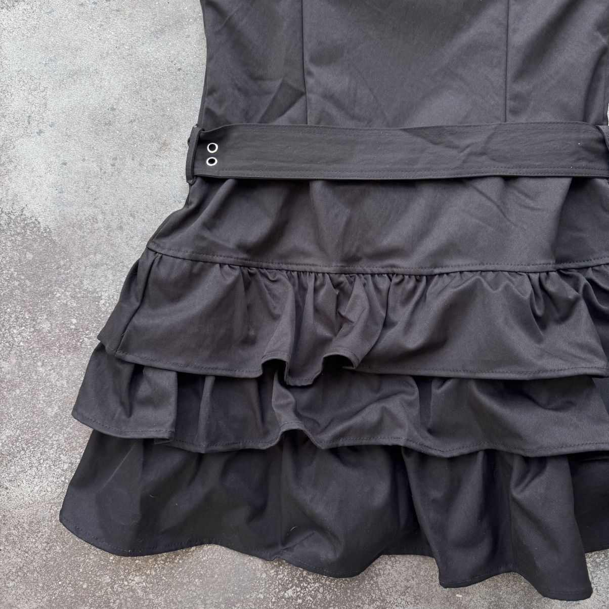 Hysteric Glamour Amazing Y2K Sexy Gothic Pleated Belted Dress (Tripp Vibe) Size M / US 6-8 / IT 42-44 - 13 Thumbnail