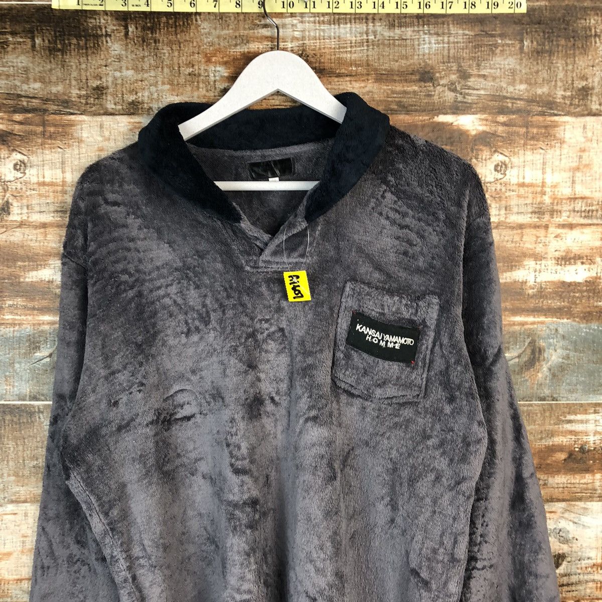 Kansai Yamamoto × Vintage Kansai Yamamoto Homme Grey Sweather #A1607 Size US M / EU 48-50 / 2 - 5 Thumbnail