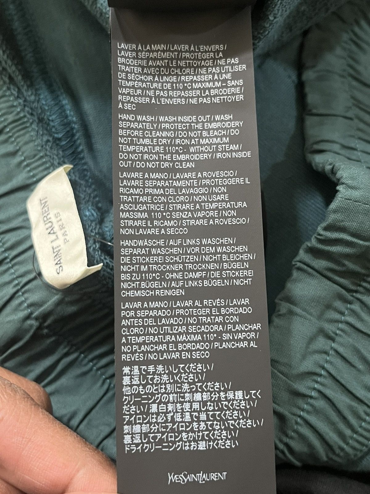 Saint Laurent Paris Saint Laurent Cassandra Terry Sweatpants Sz L Size US 34 / EU 50 - 13 Thumbnail