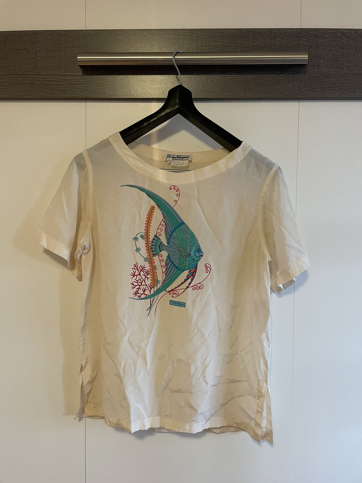 Salvatore Ferragamo Salvatore Ferragamo 100% Short Sleeve Shirt Size US S / EU 44-46 / 1 - 1 Thumbnail