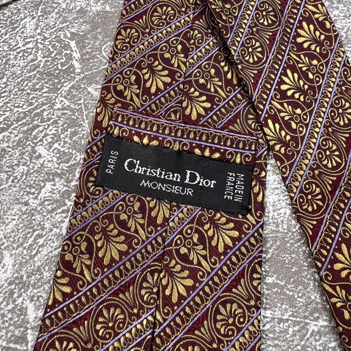 Christian Dior Monsieur × Dior Christian Dior Monsieur Vintage Paisley Abstract Printed Tie Size ONE SIZE - 4 Thumbnail