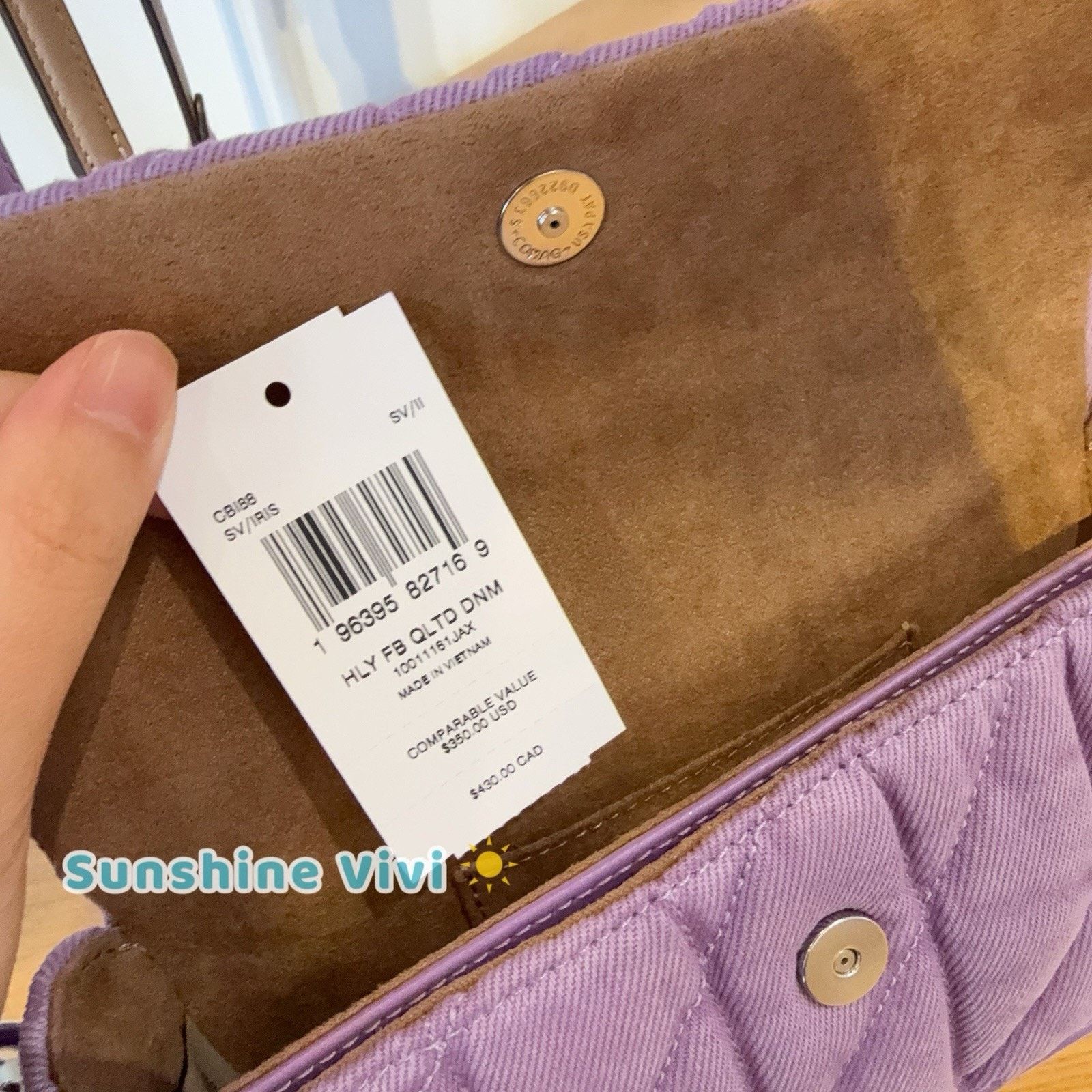Coach NWT COACH Hailey Flap Bag CBI88 Iris Denim Leather Bag Size ONE SIZE - 5 Thumbnail
