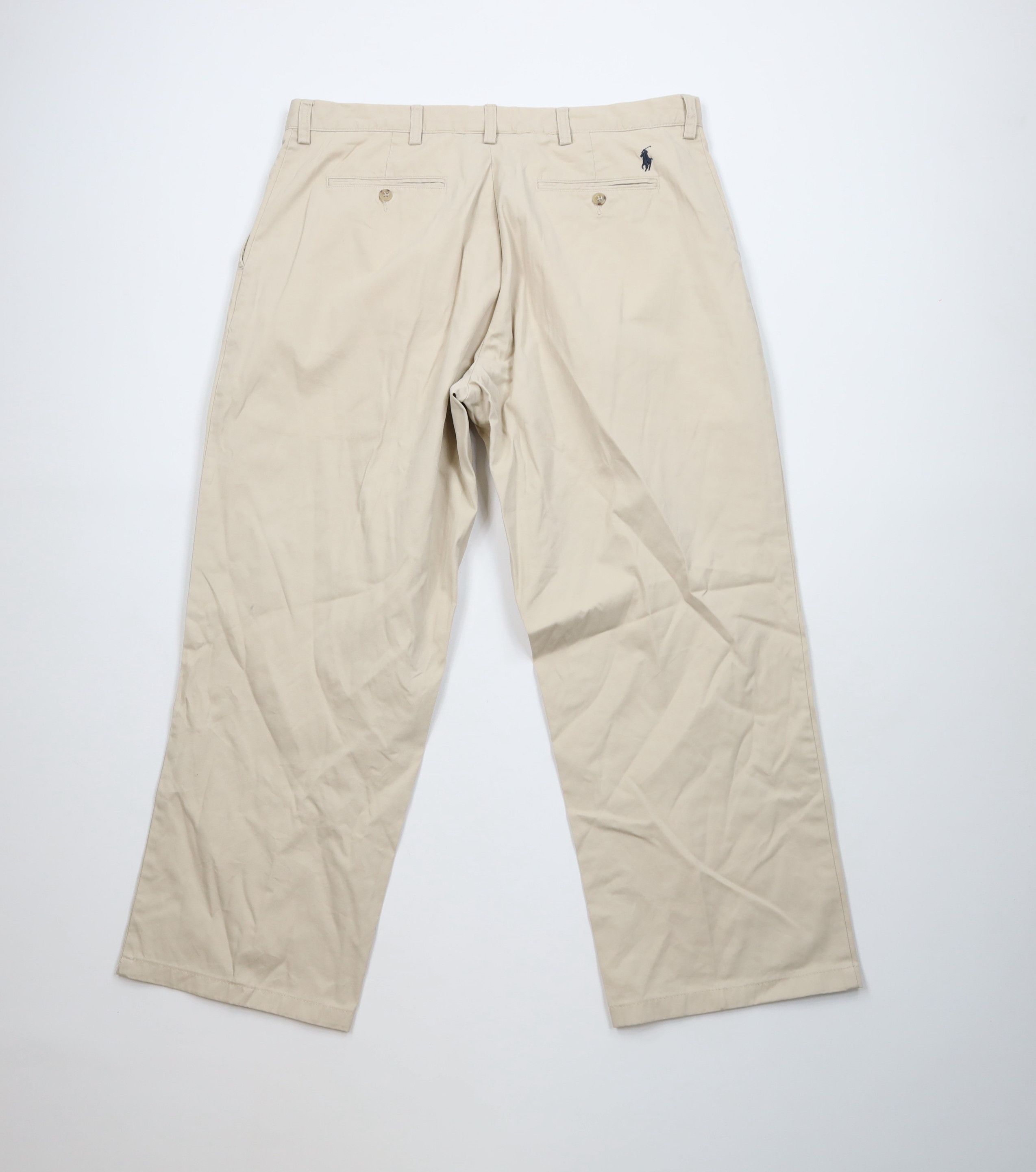 Ralph Lauren Vintage 90s Ralph Lauren Chino Pants Beige Khaki Cotton Size US 36 / EU 52 - 7 Thumbnail